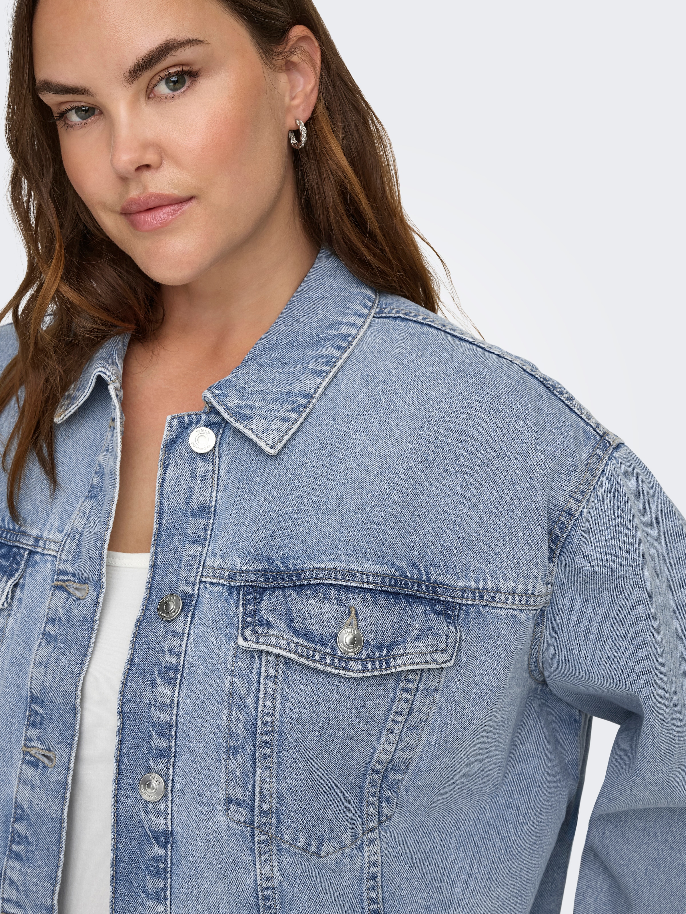 ONLY CARMAKOMA Jeansjacke »CAROCEAN L/S OVERSIZE JKT DNM NOOS«