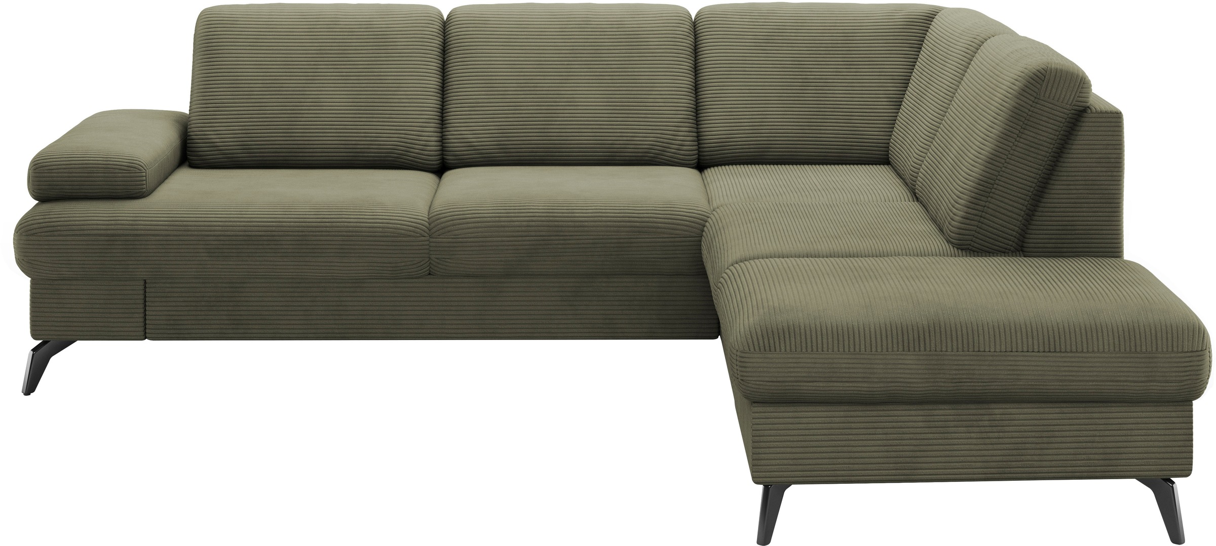 sit&more Ecksofa »Morris Jubi L-Form«, inkl. Armteilfunktion und 1 Zierkissen, wahlweise mit Bettfunktion