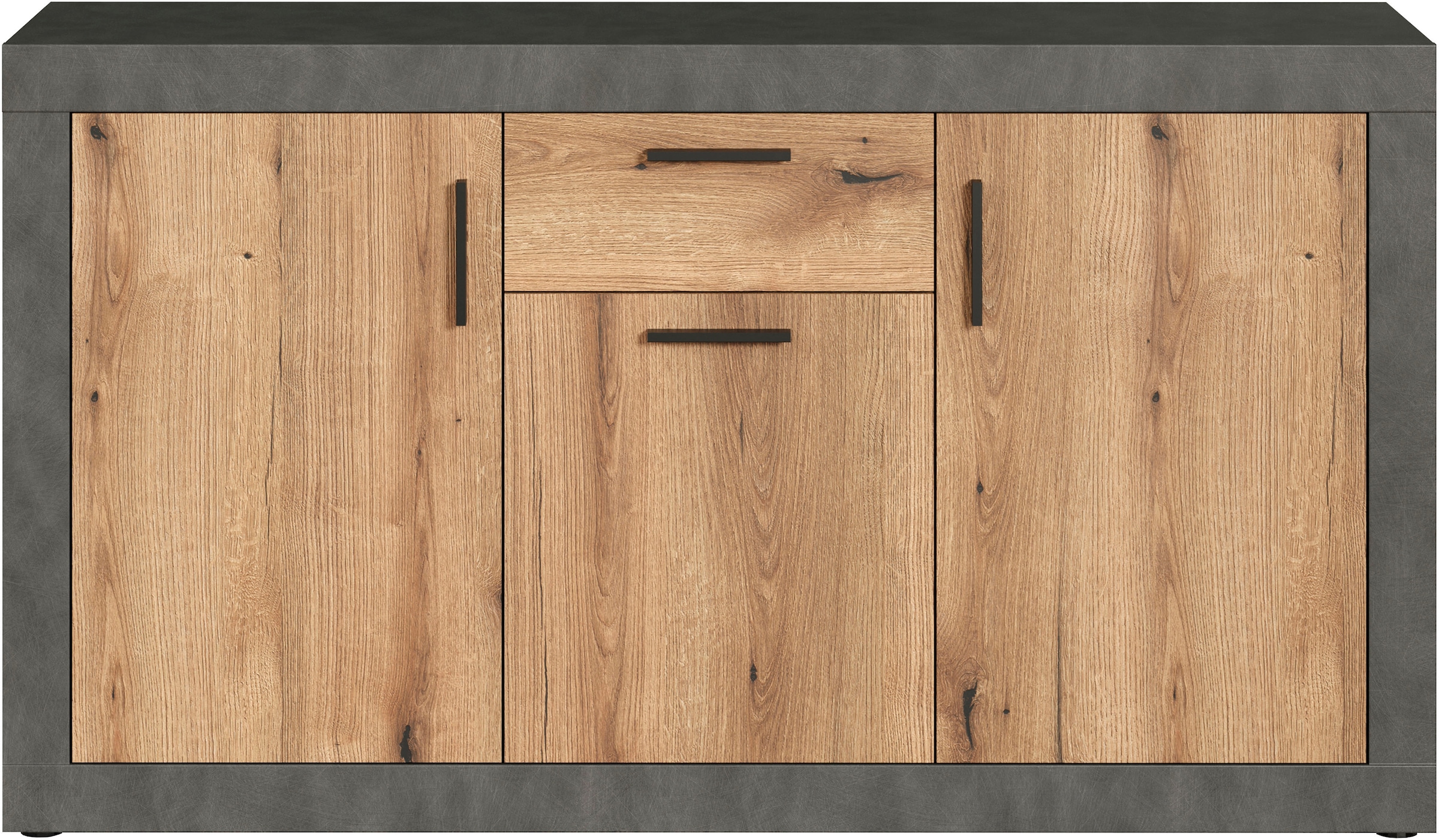 Home affaire Sideboard »Bergen« Packung, 1 Stk. tlg. Sideboard mit 3 Türen & 1 Schublade - (B/T/H) 149/40/83 cm