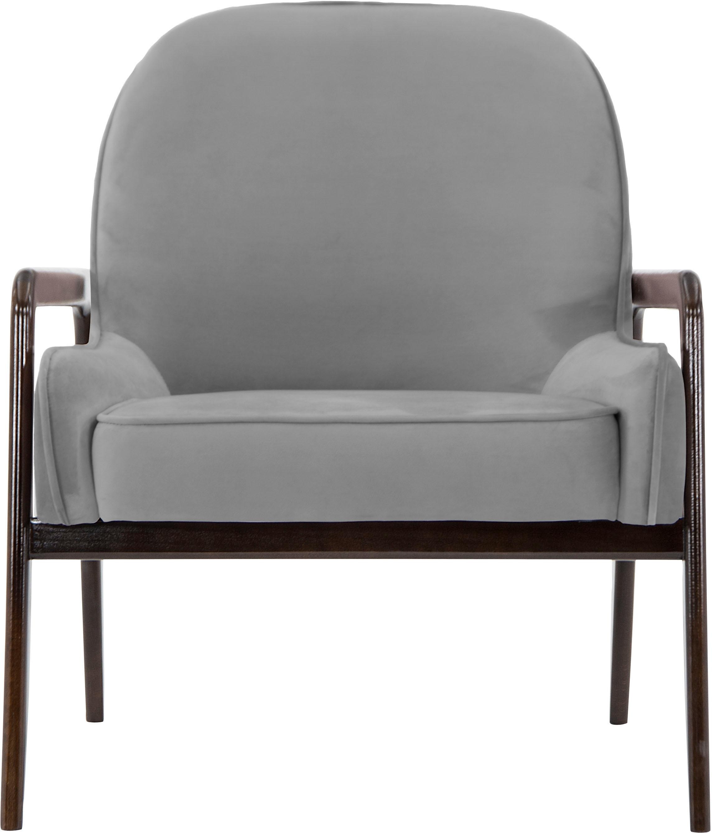 Image of andas Sessel »Braga«, wahlweise mit Gestell aus Eiche in dunkel oder Buchenholz in hell bei Ackermann Versand Schweiz