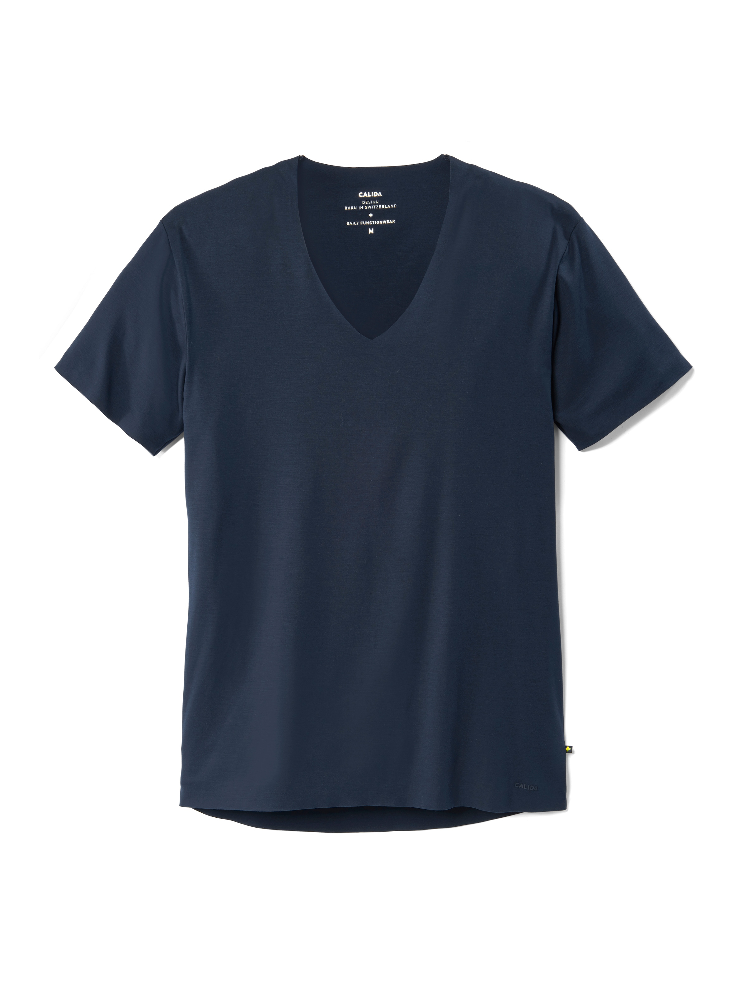 CALIDA V-Shirt »Clean Line«, V-Neck, elastisch, Interlock-Qualität, Kurzarm, schnelltrocknend