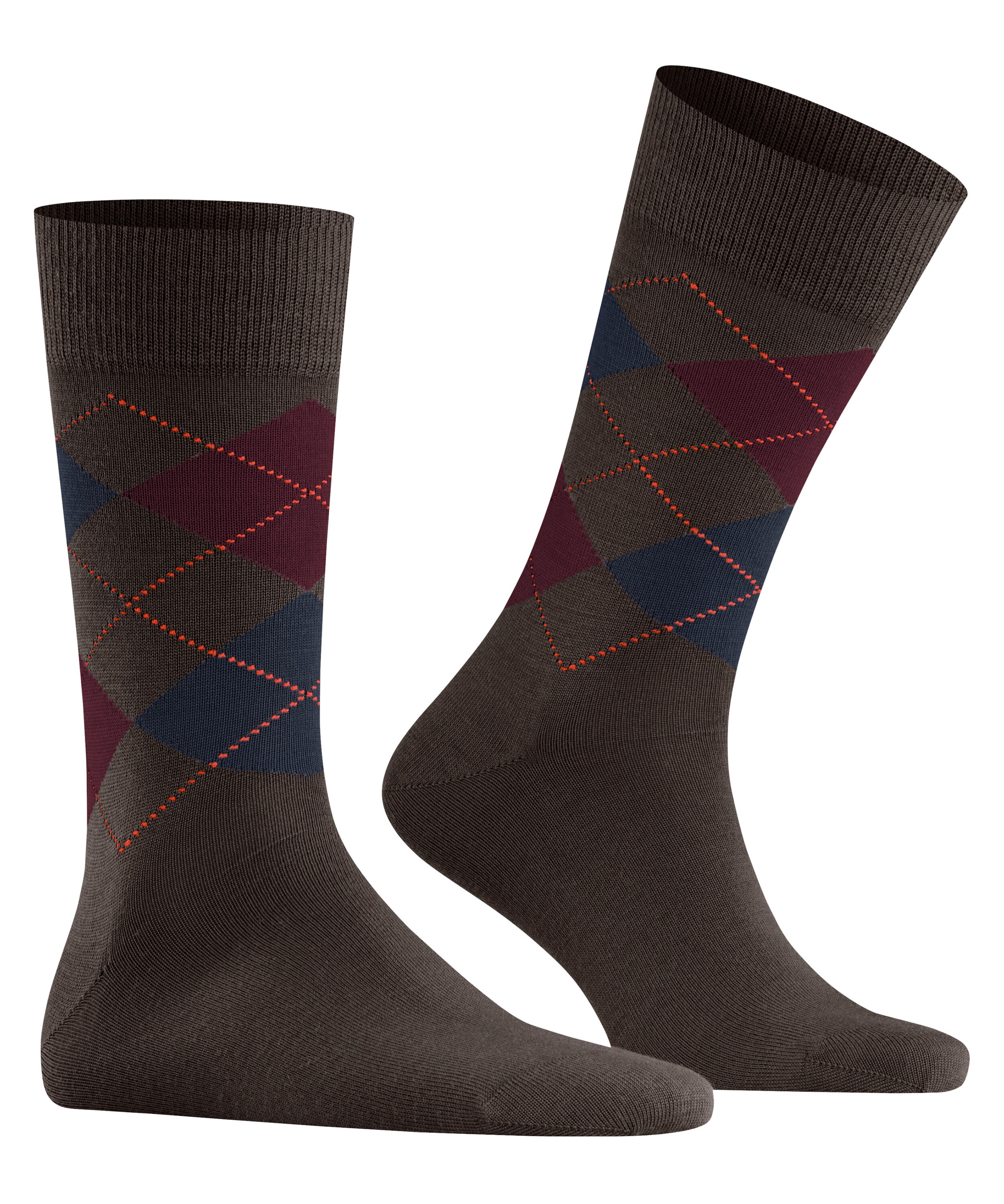 Burlington Socken »Edinburgh« Einheitsgrösse 40-46, klassisches Argyle-Muster, wärmende Wollmischung