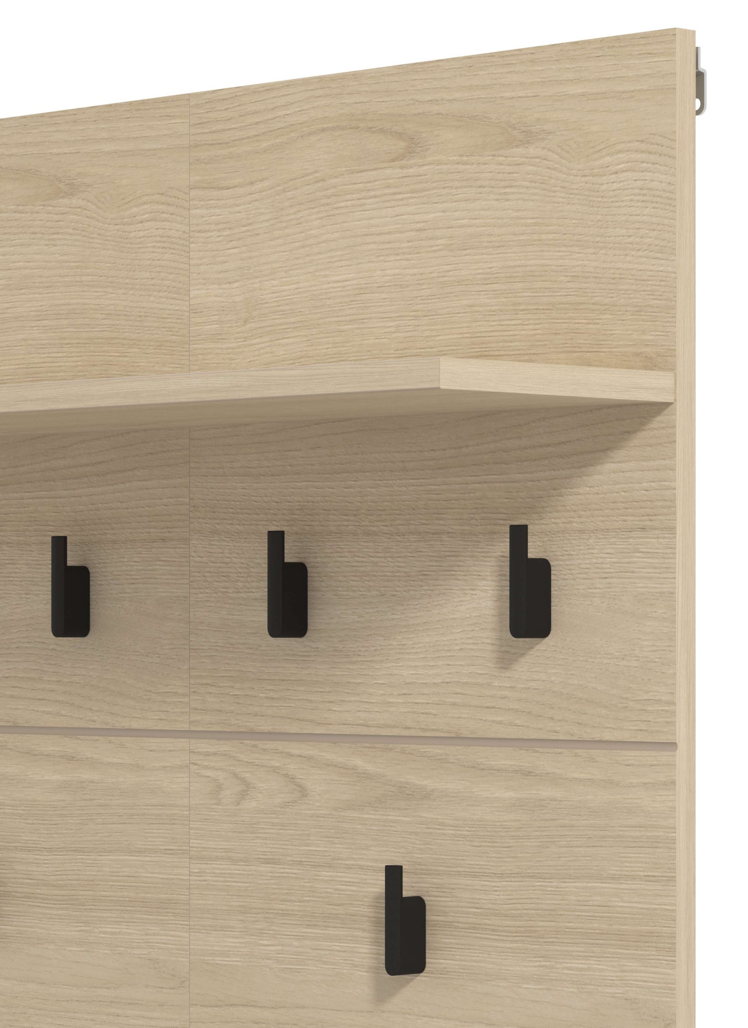 Home affaire Garderoben-Set »Rathlin Flurmöbel, Dielenmöbel, Flurschrank, Flurgarderobe« 5tlg, 5 Stk. tlg.