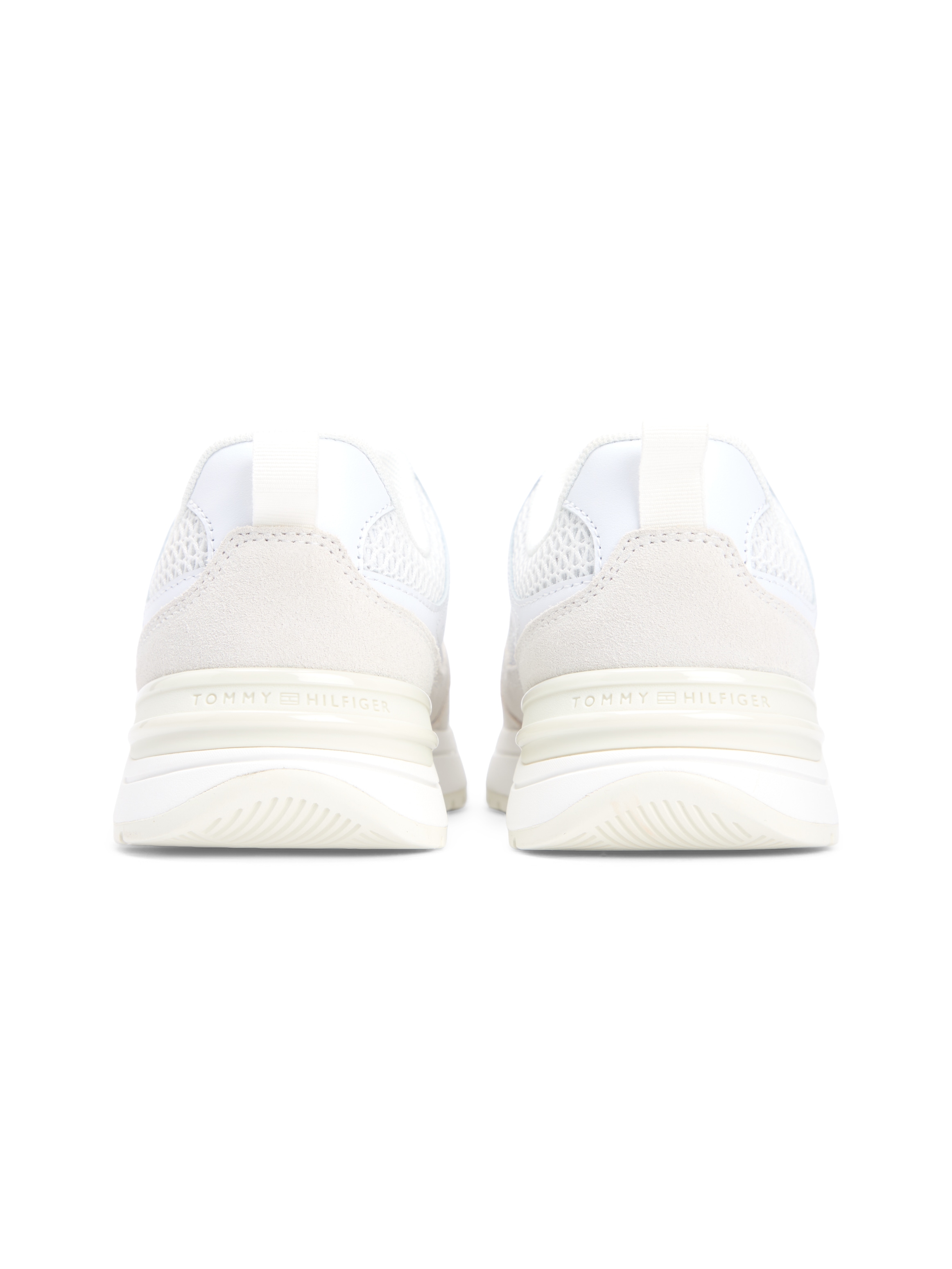 Tommy Hilfiger Baskets à plateforme »TH MIX MATERIAL RUNNER«  Chaussure de loisirs, à lacets, sneaker à plateforme avec emblème logo