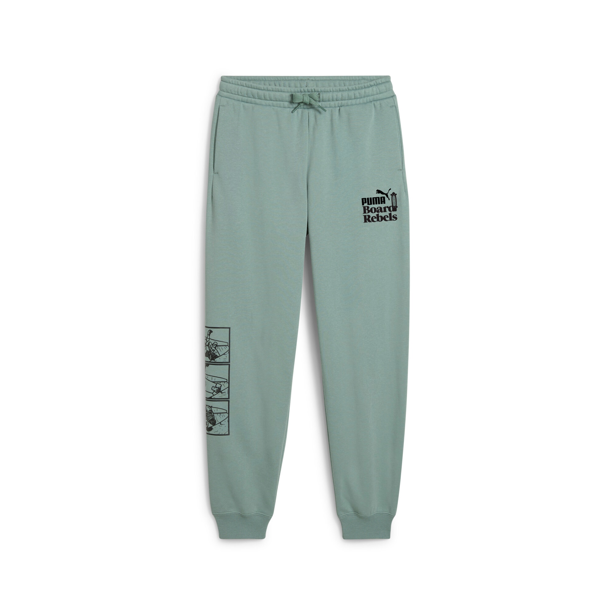 Image of PUMA Trainingshose "MID90S SWEATPANTS FL B" für Jugendliche, sportlicher Stil, mit Print-Applikationen