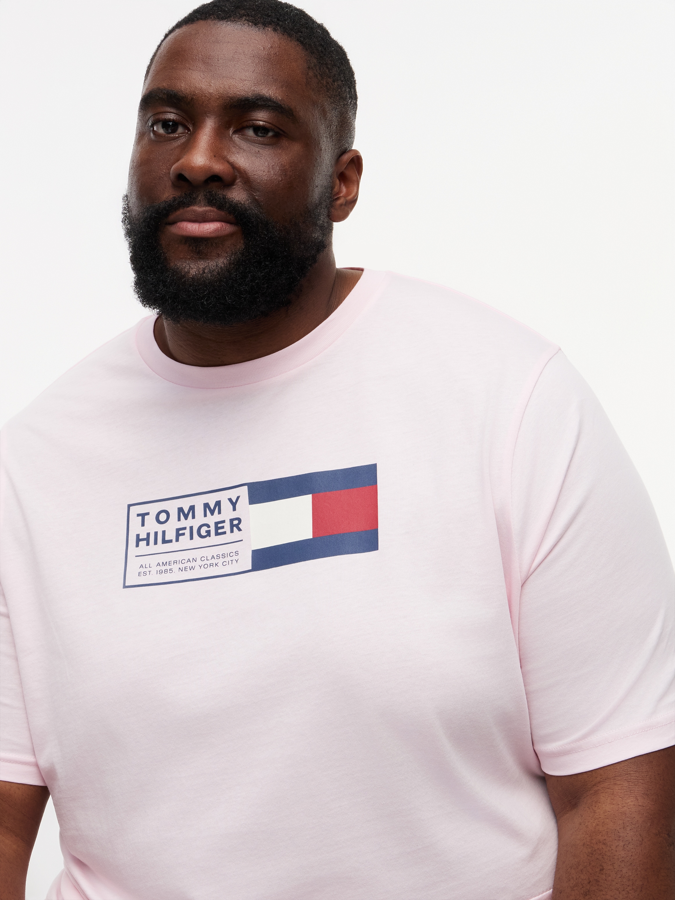 Tommy Hilfiger Big & Tall T-Shirt »BRAND LOVE TEXT« Regular fit für grosse Grössen