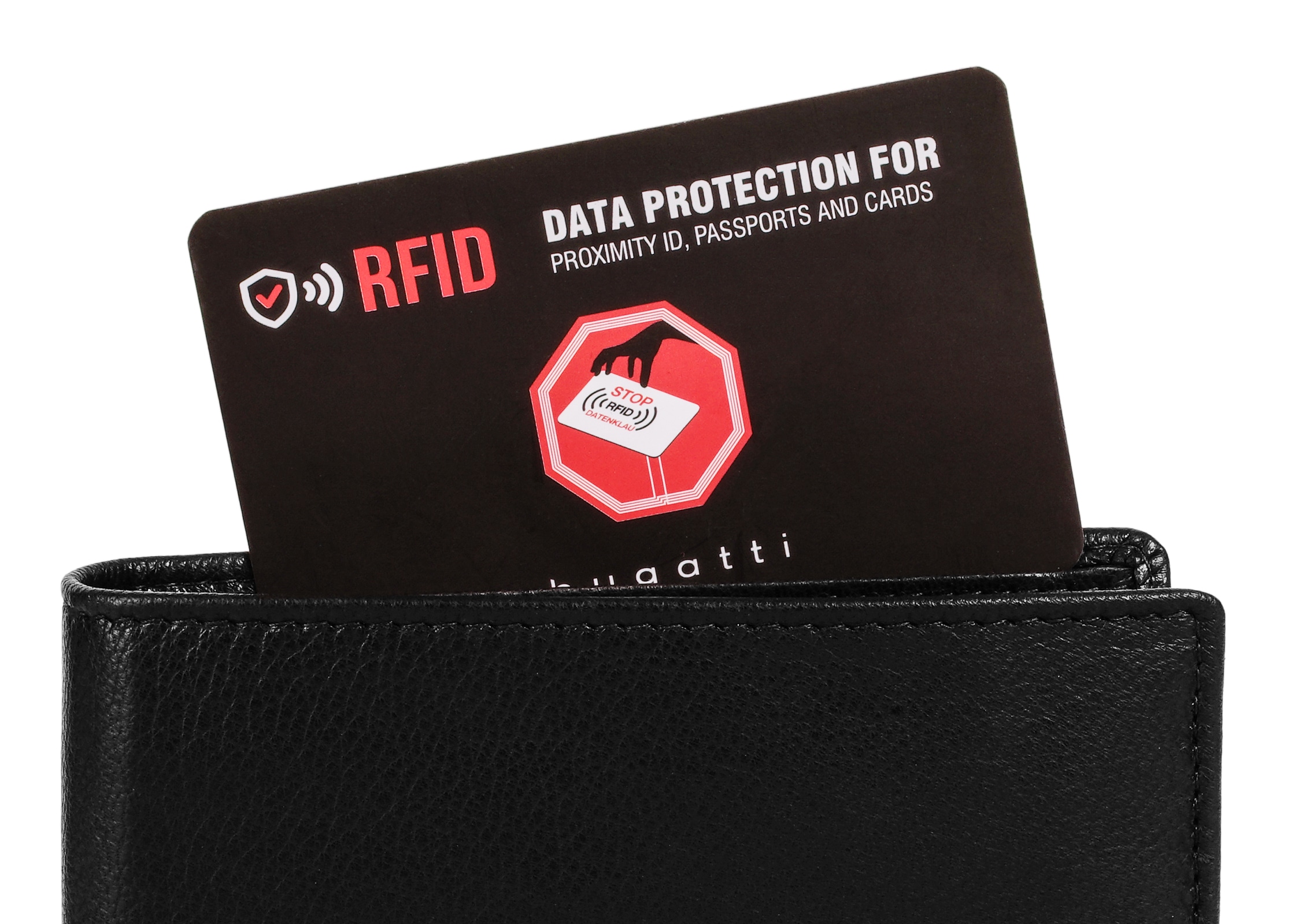 bugatti Geldbörse »BLACK MAGIC« echt Leder