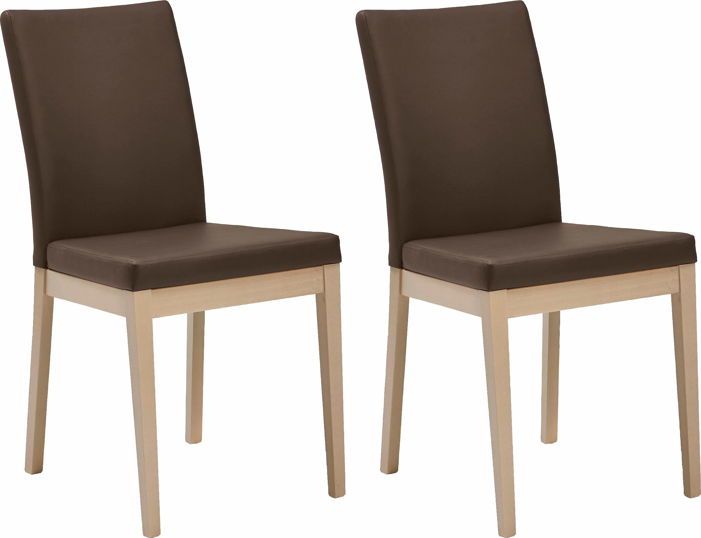 Image of SCHÖSSWENDER 4-Fussstuhl »Sandra«, (Set), 2 St., Kunstleder, Gestell Massivholz bei Ackermann Versand Schweiz