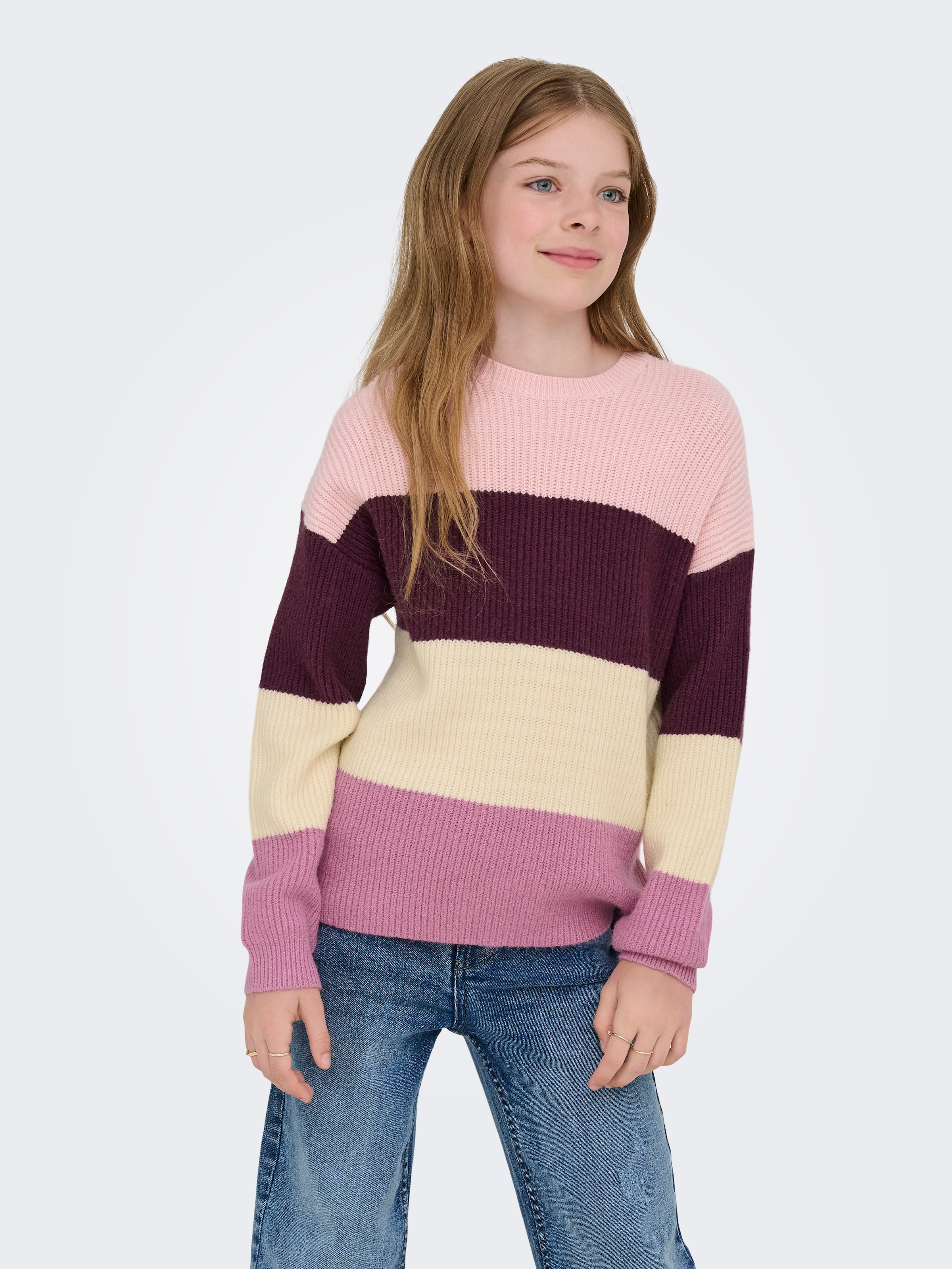 Image of KIDS ONLY Strickpullover "KOGSANDY L/S STRIPE PULLOVER KNT NOOS"