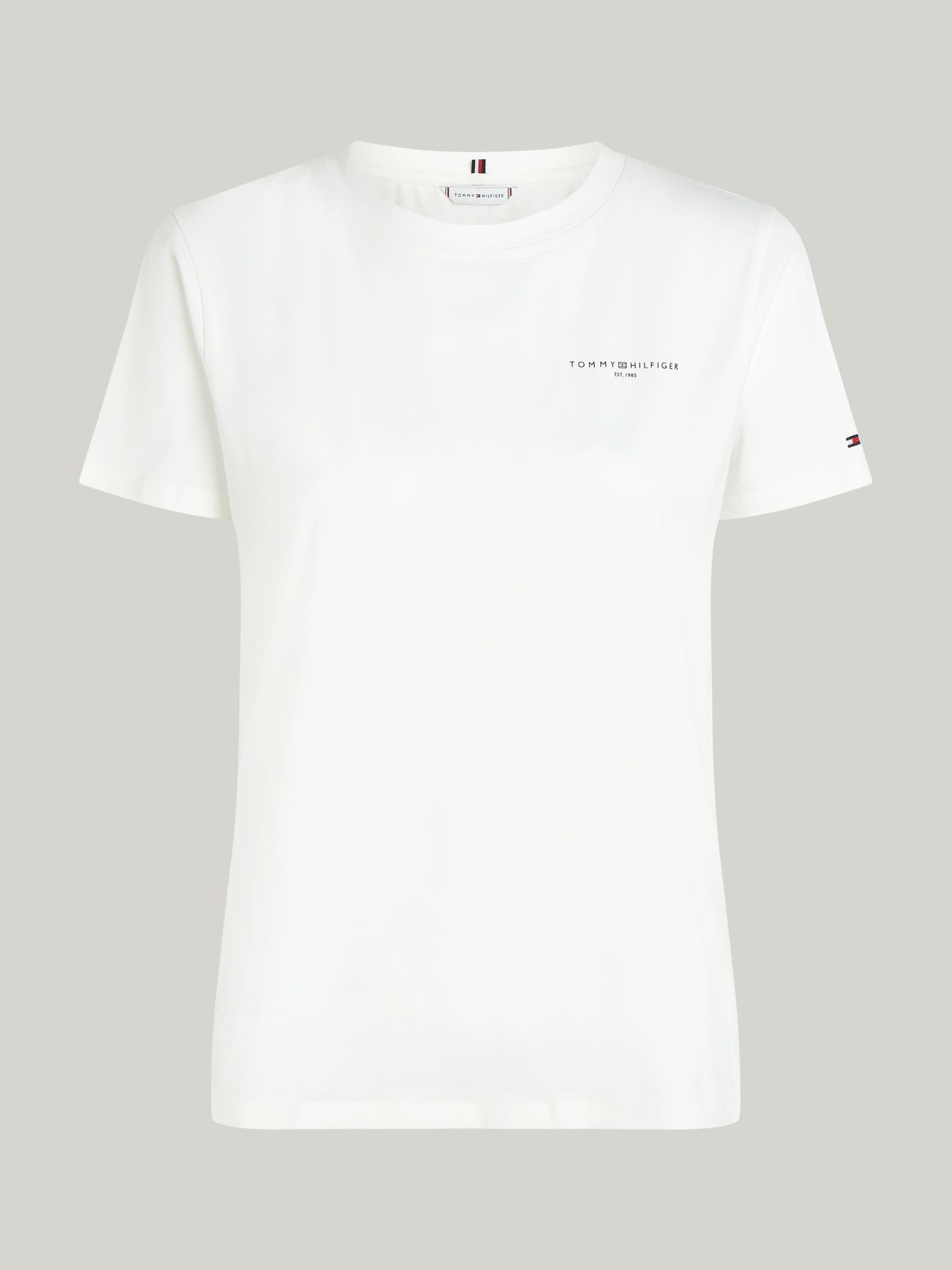 Tommy Hilfiger Curve T-Shirt »CRV 1985 REG MINI CORP C-NK SS«, Grosse Grössen