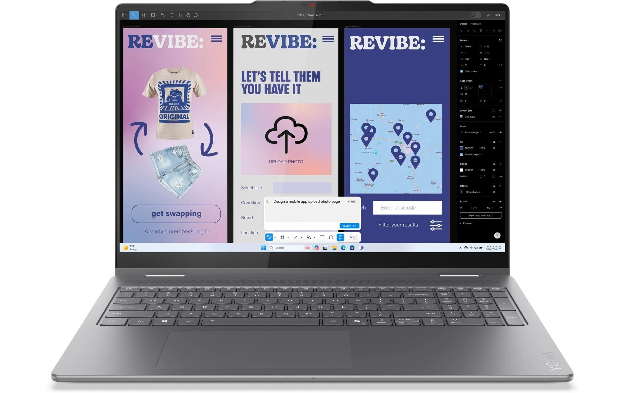 Lenovo Notebook »Notebook Yoga 7 2-in-1 16ILL10 Copilot+ PC (Intel)« / 16 ″ Intel Core Ultra 7 1.000 GB SSD Integrierte NPU (Neural Processing Unit)