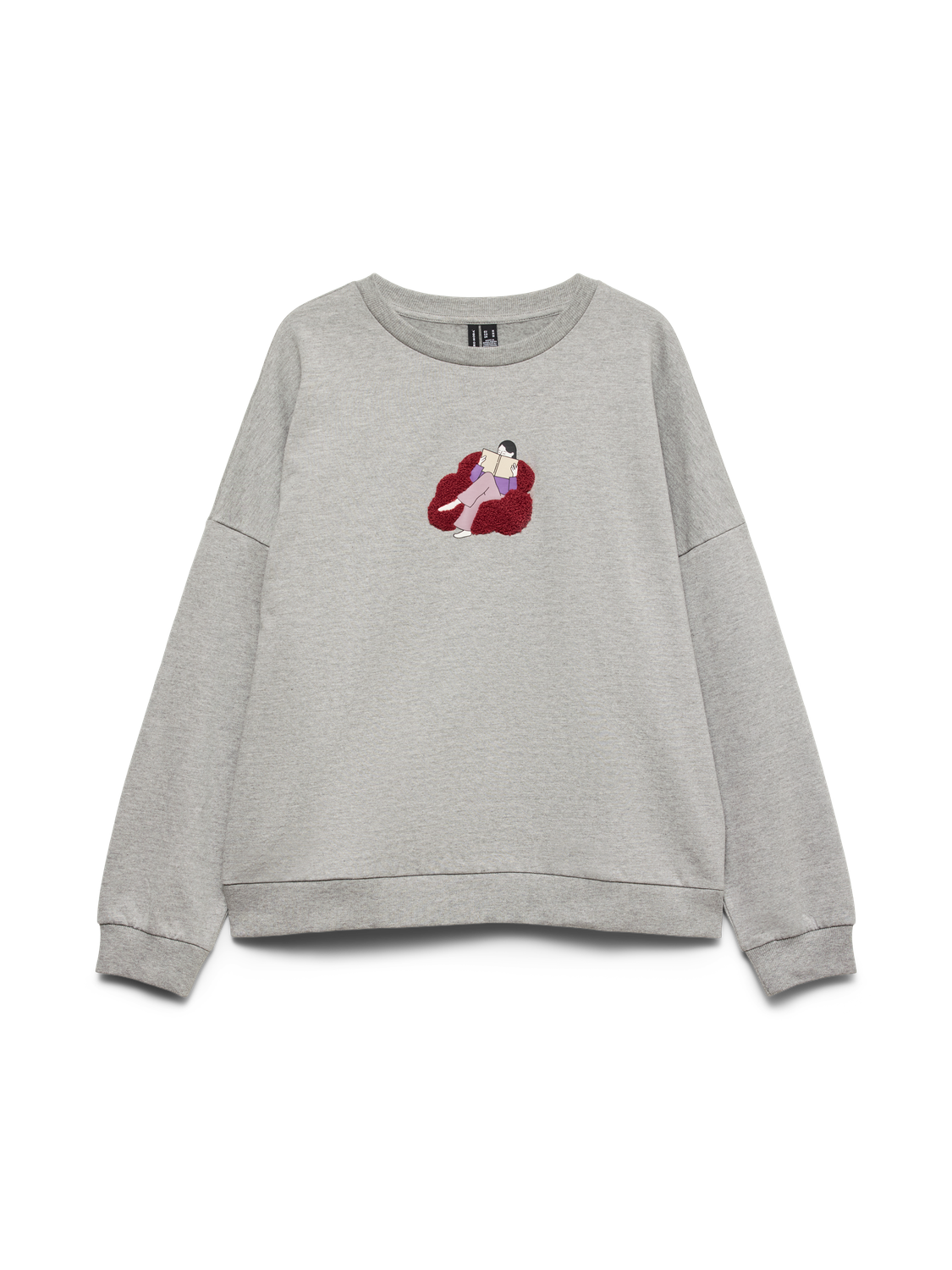 Image of Vero Moda Sweatshirt "VMAMANDA BEA LS SWEAT BOX JRS", Baumwollmischung, regular fit