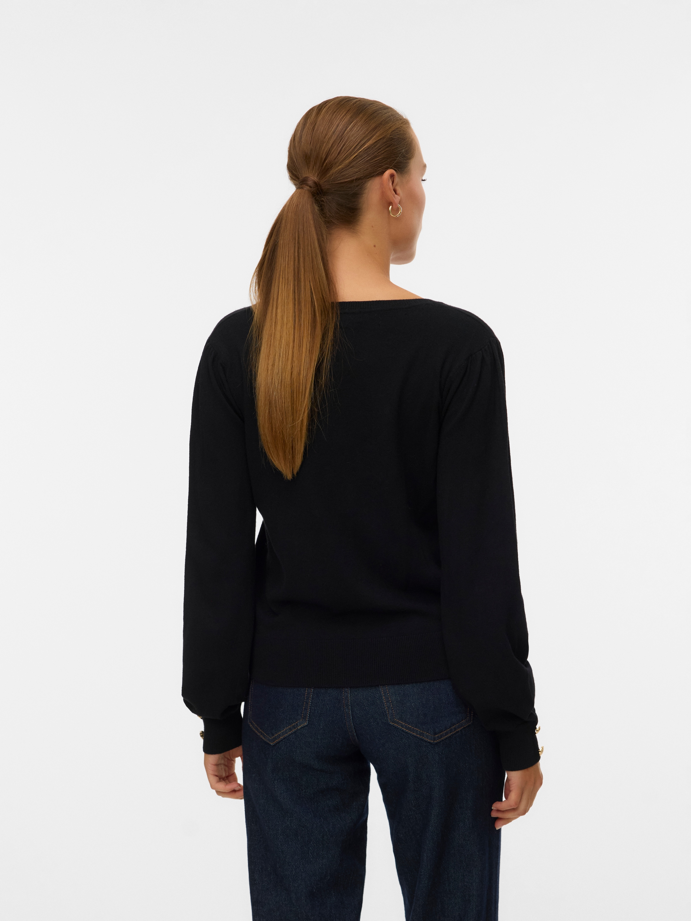 Vero Moda Pull col V »VMHOLLYKARIS LS V-NECK PULLOVER GA BOO«