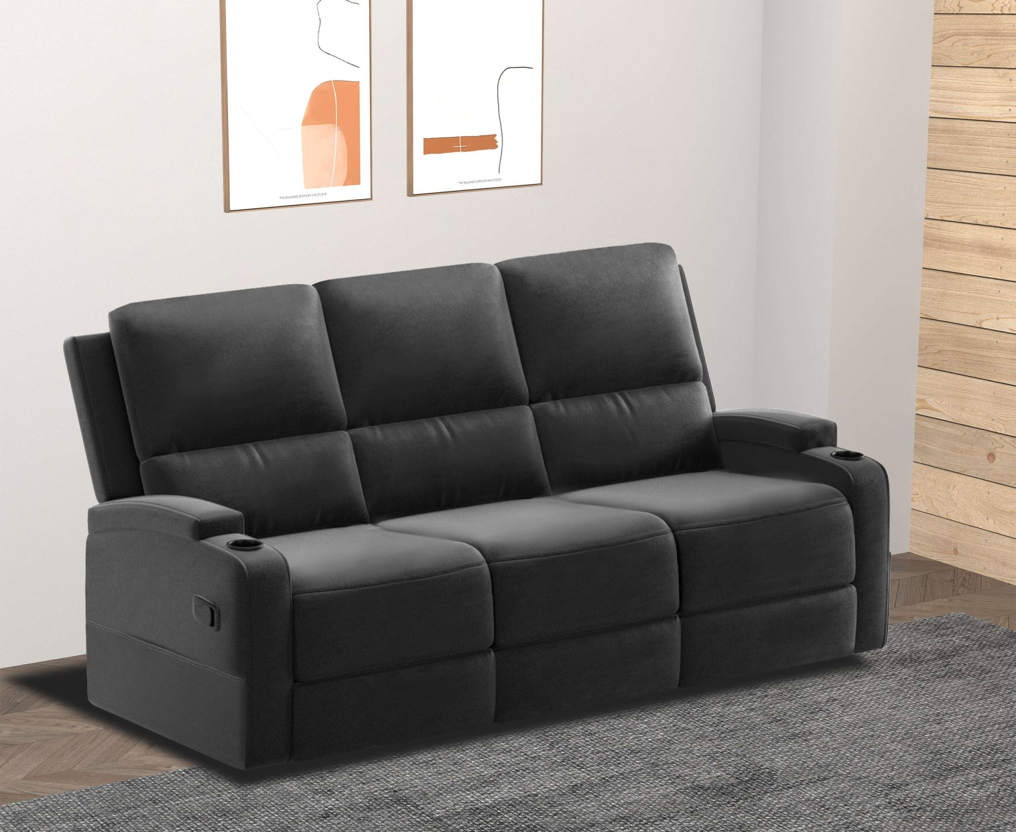 Home affaire 3-Sitzer »Napori« Kinosofa mit 2 x Relaxfunktion und Getränkehalter