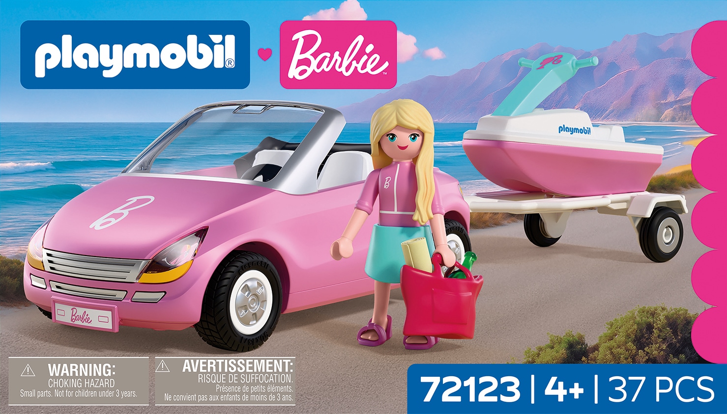 Playmobil® Jeu de construction »PLAYMOBIL x Barbie™ Cabrio (72123), Barbie™« Made in Europe