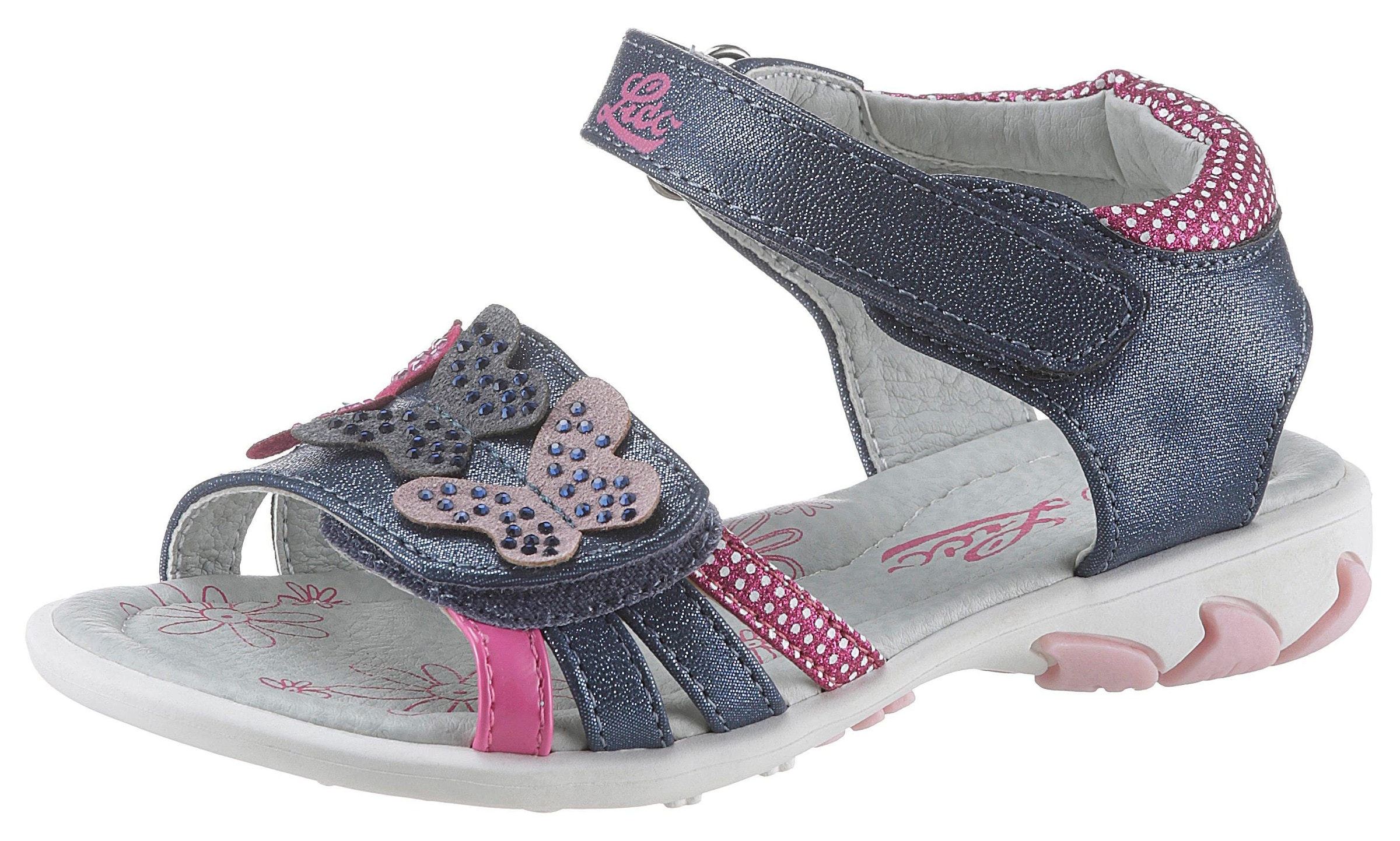 Image of Lico Sandale »Lindsey«, mit Schmetterling-Applikation und Glitzersteine bei Ackermann Versand Schweiz