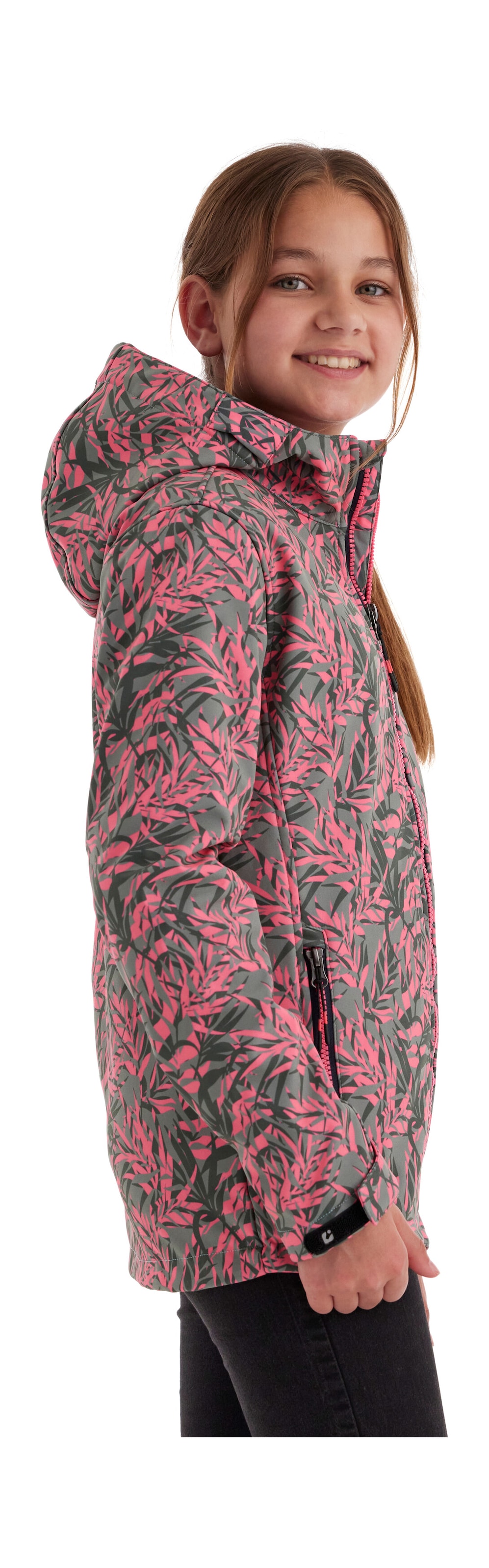 Killtec Veste softshell »Mädchen Softshelljacke Print« Wasserdicht, windabweisend, atmungsaktiv, modischer Print