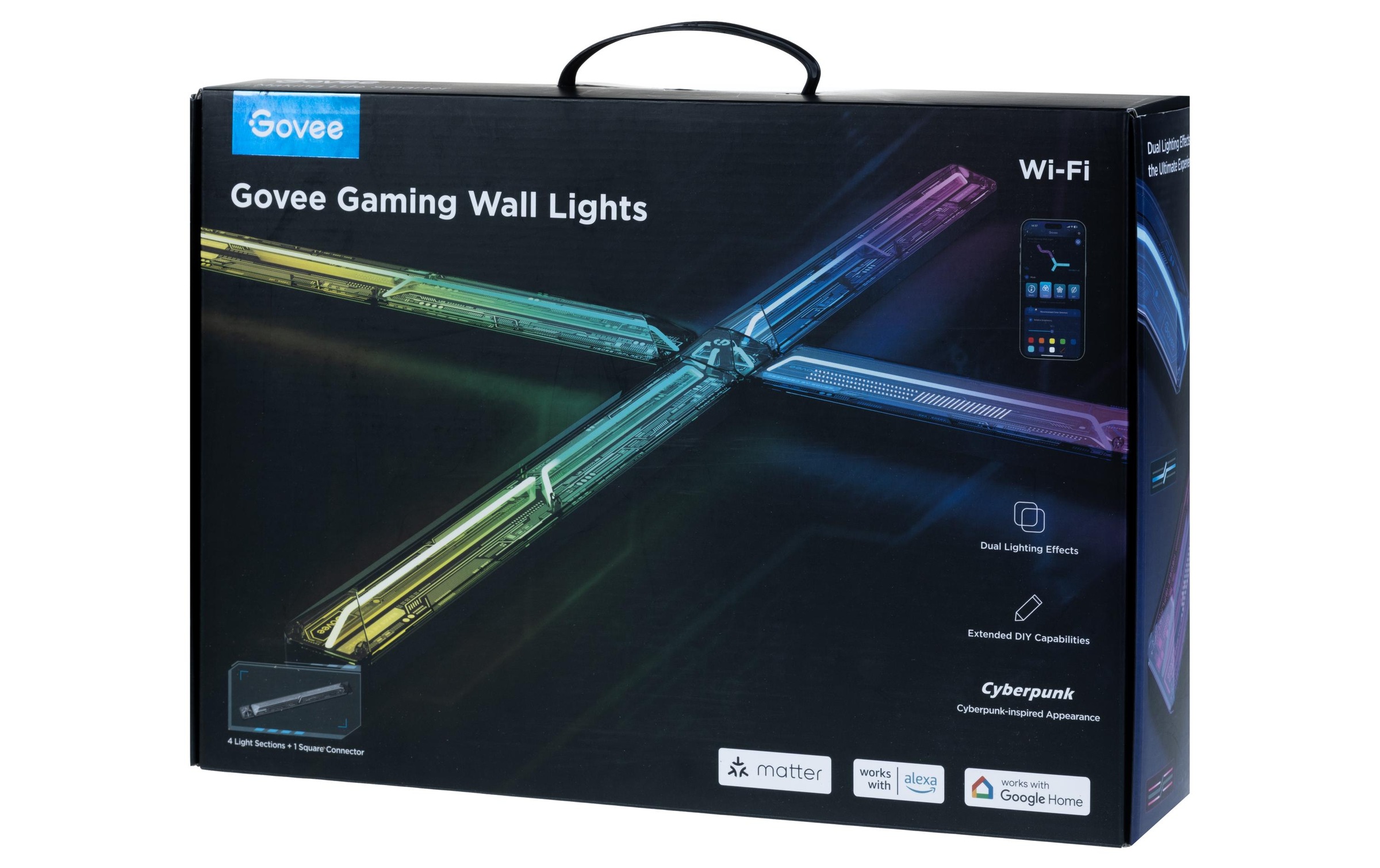 Image of Govee LED Wandleuchte "RGBIC WiFi + BT + Matter" Farbwechsler