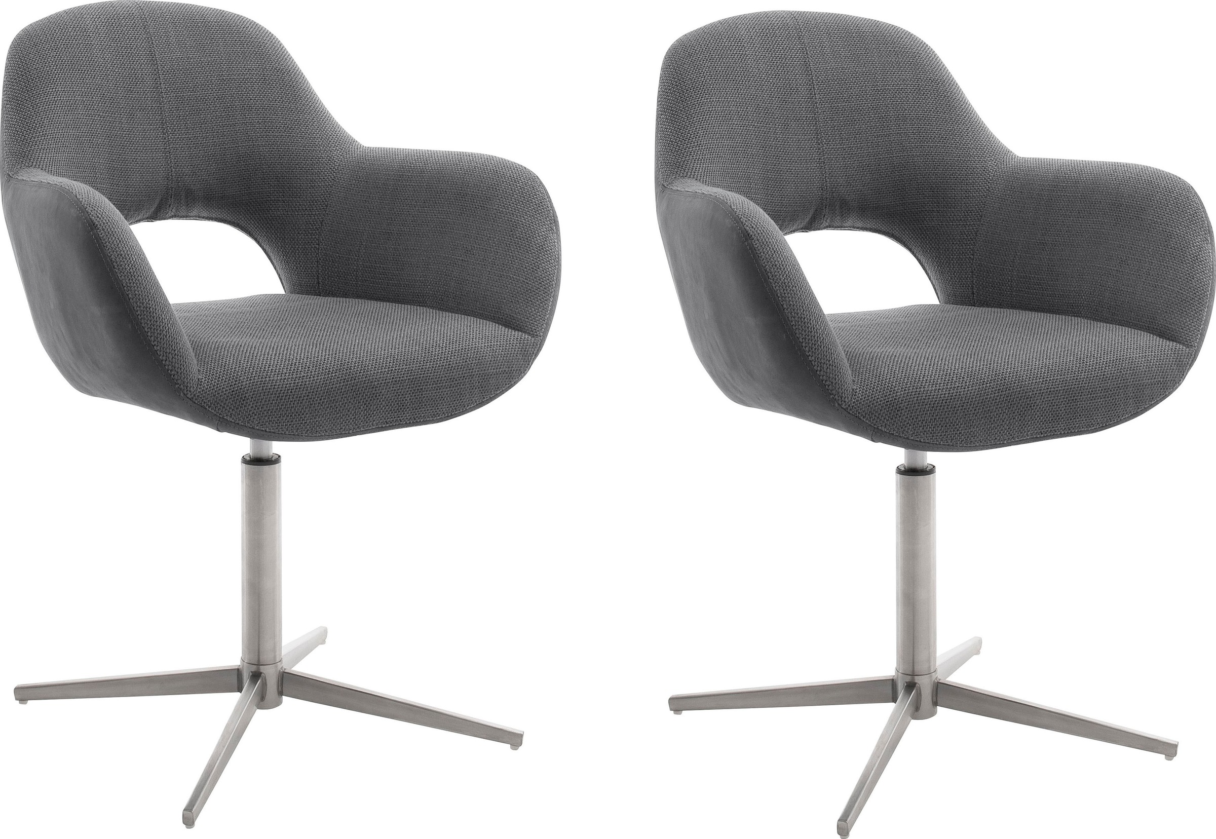 MCA furniture Esszimmerstuhl »Melrose«, (Set), 2 St., Stuhl 360°drehbar mit Nivellierung