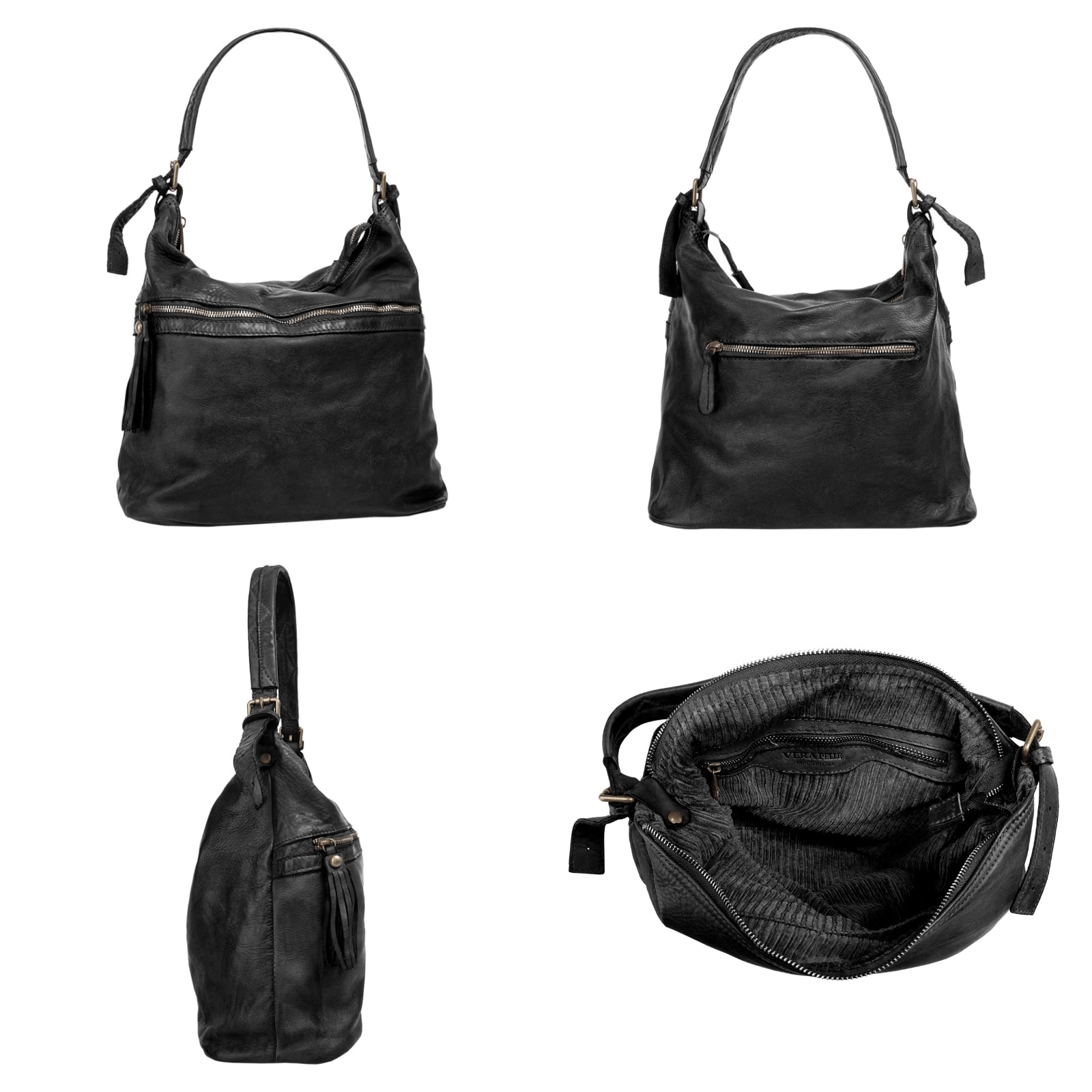 Samantha Look Shopper, echt Leder, Made in Italy