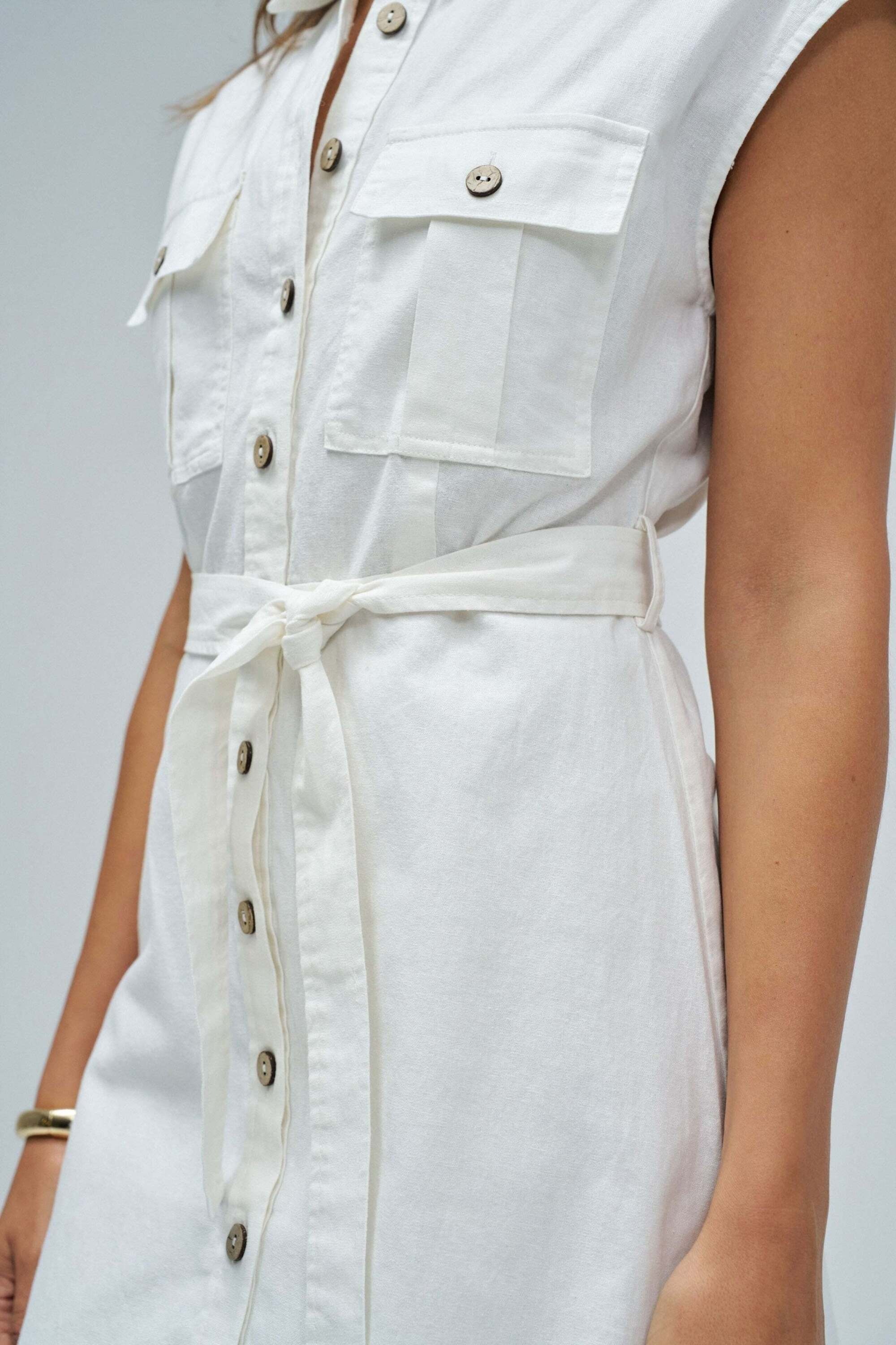 Salsa Robe midi »Salsa Jeans Midikleid Sleeveless Shirt Dress«