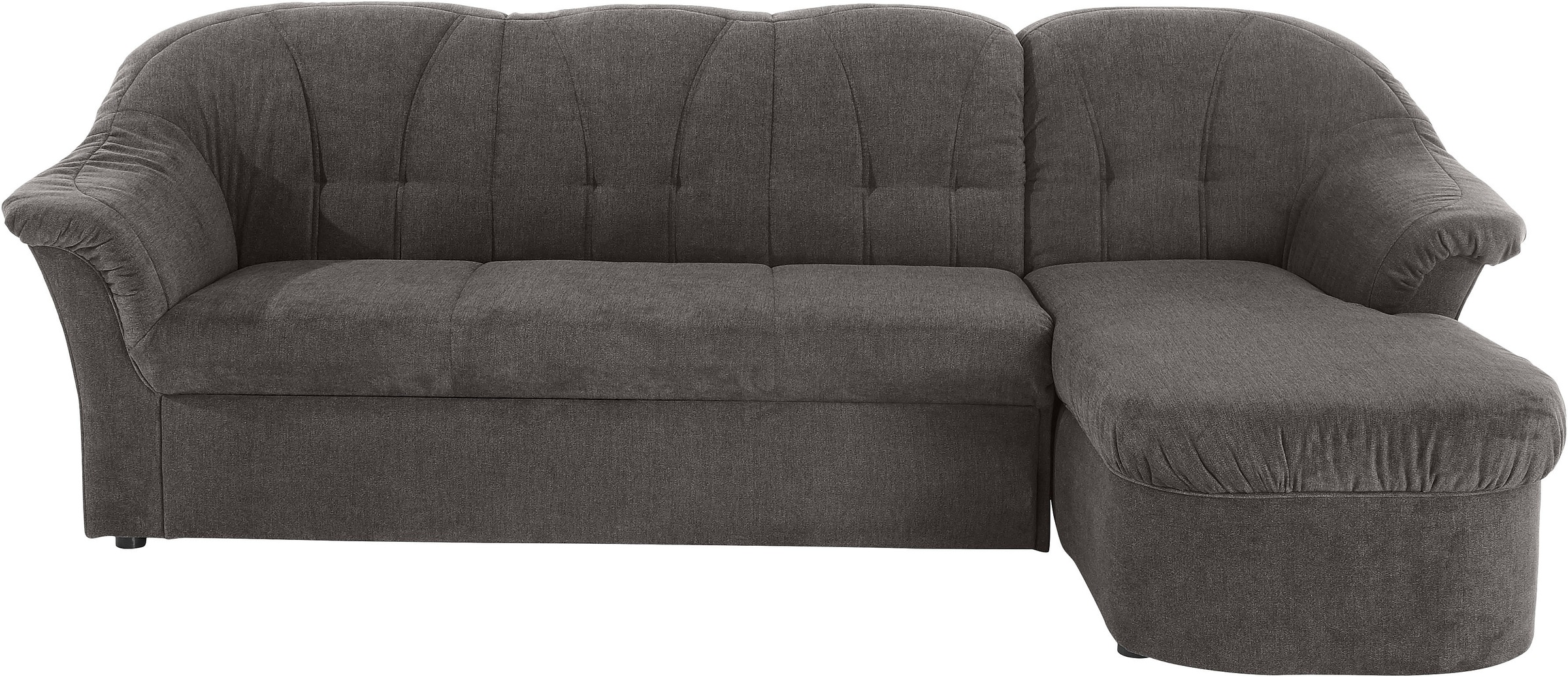 DOMO collection Ecksofa »Pegnitz, elegante Rückensteppung, komfortabel, L-Form«, wahlweise mit Bettfunktion
