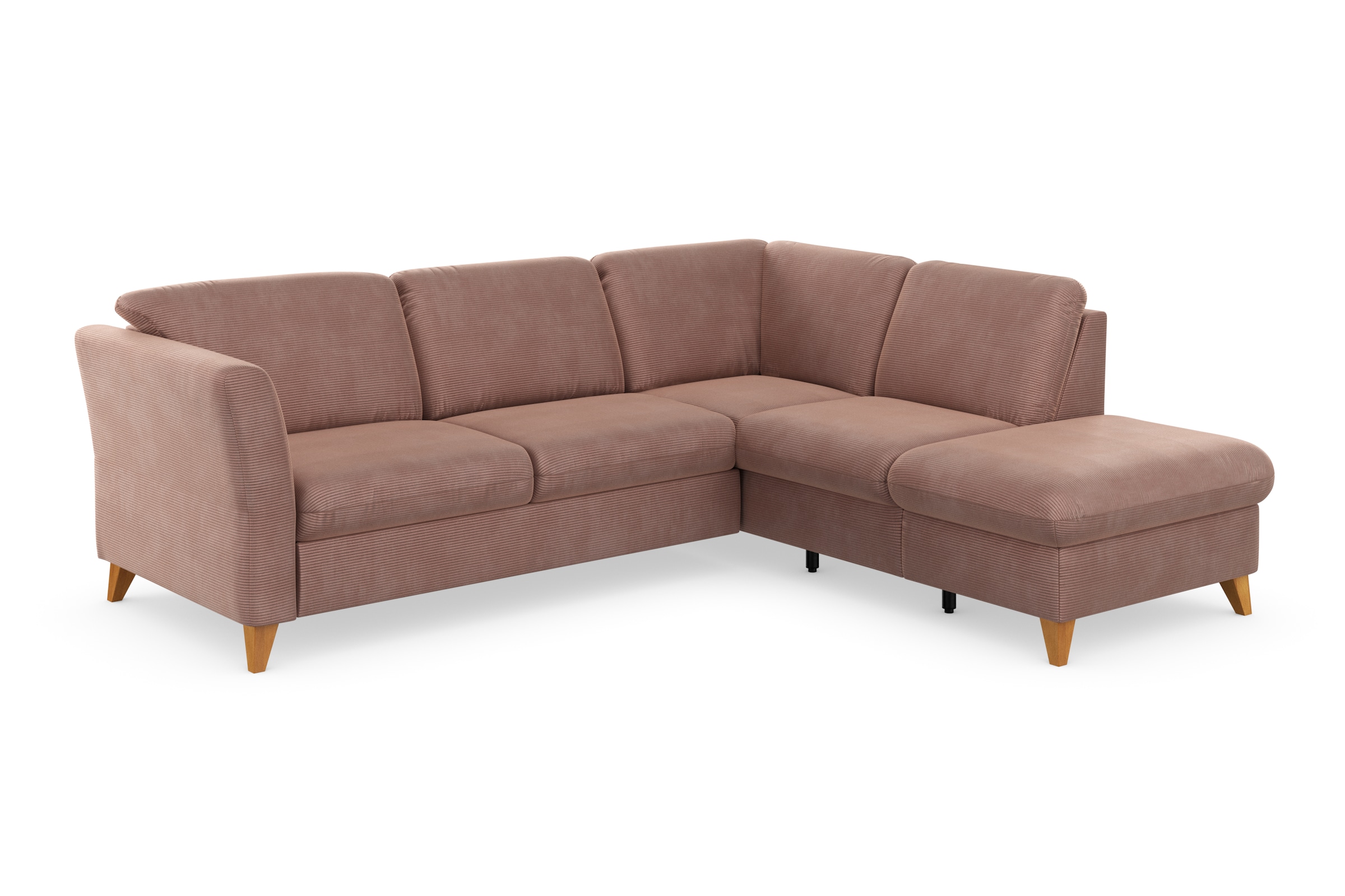 Home affaire Canapé d'angle »Trelleborg L-Form« wahlweise mit Bettfunktion und Bettkasten, inkl. Federkern-Polsterung