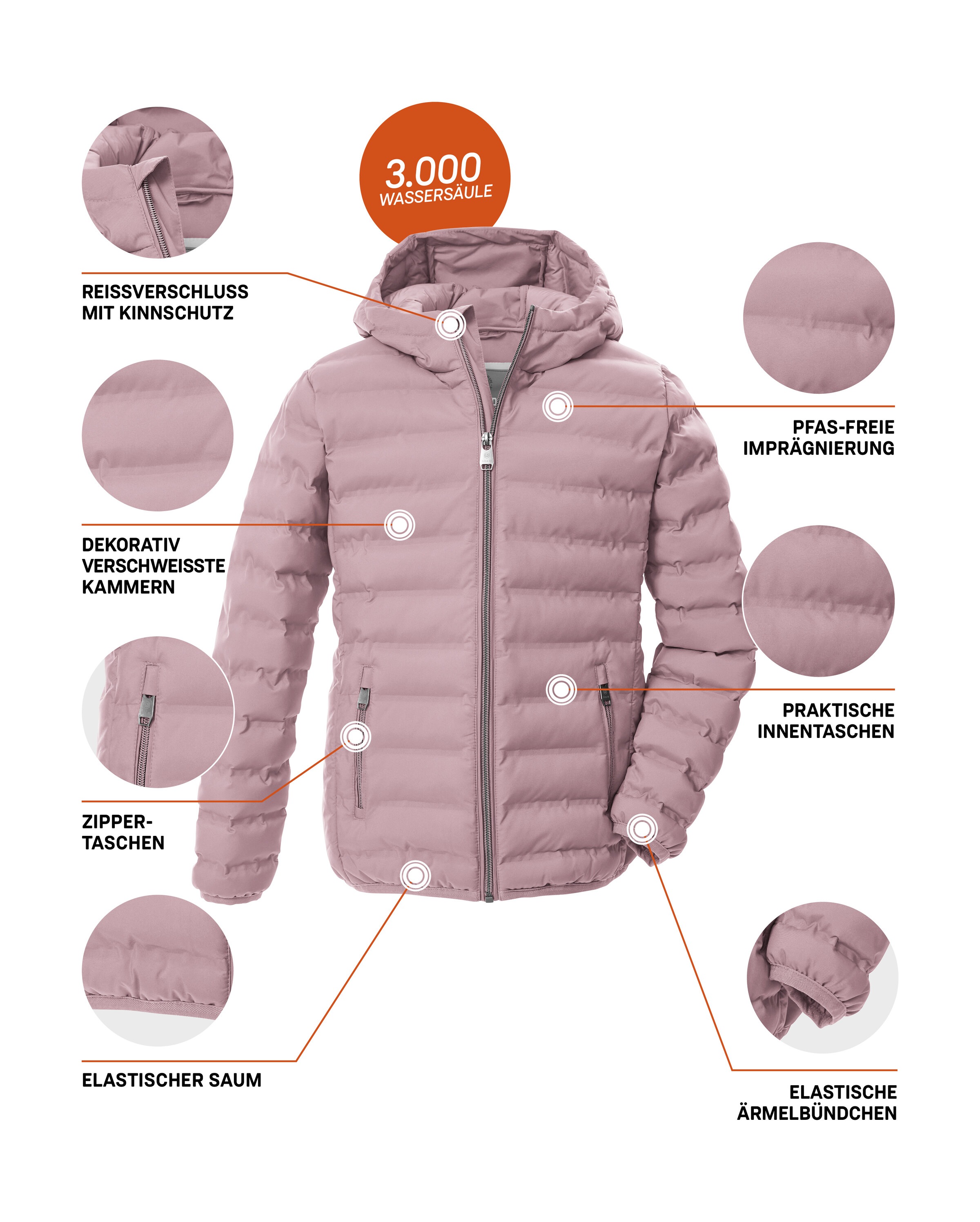 G.I.G.A. DX by killtec Veste matelassée »Mädchen Steppjacke OOGW 2« Leichte. winddichte Mädchen Steppjacke, wasserabweisend