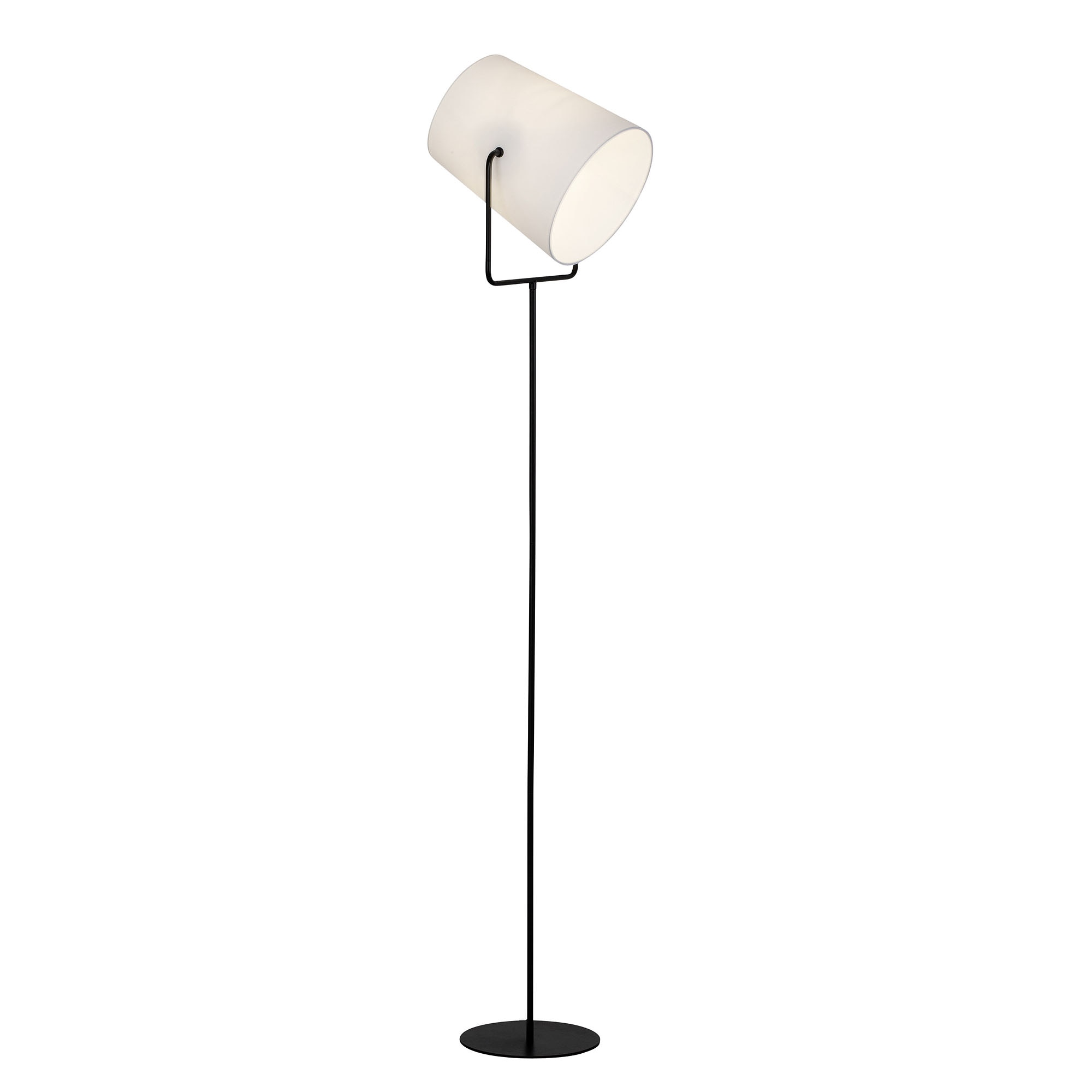 Stehlampe »Bucket«, 1 flammig-flammig, 159 cm Höhe, E27, Stoffschirm, schwenkbar,...