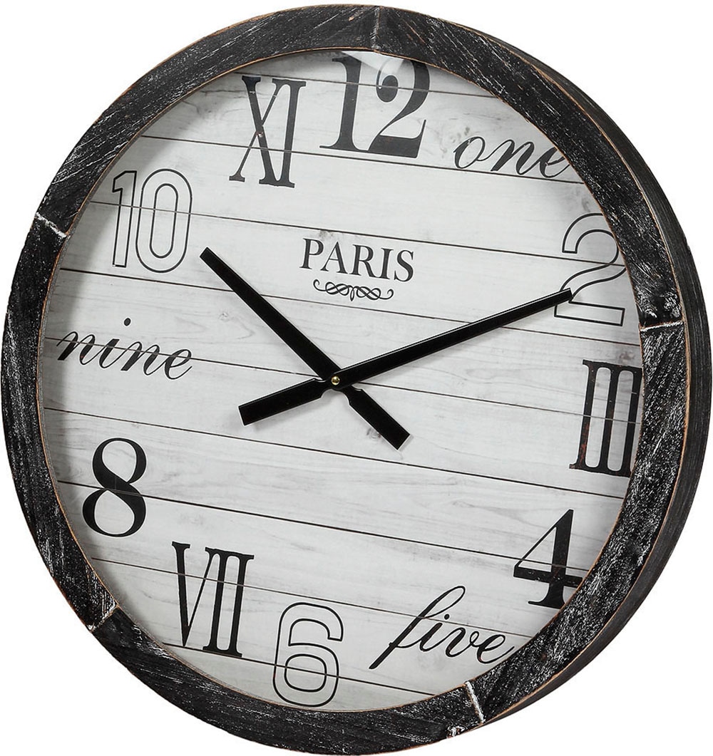 Ambiente Haus Wanduhr »Wanduhr aus holz 60cm«