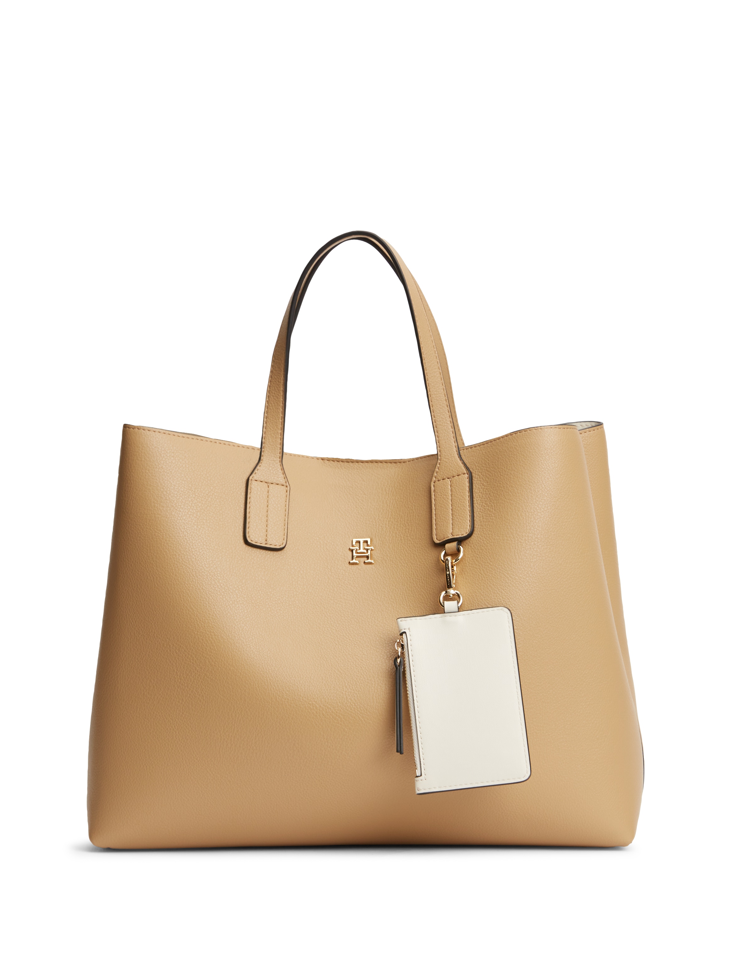 Image of Tommy Hilfiger Henkeltasche "TH ICON SATCHEL" Damen Handtasche, Shopper, Satchel mit Taschenanhänger