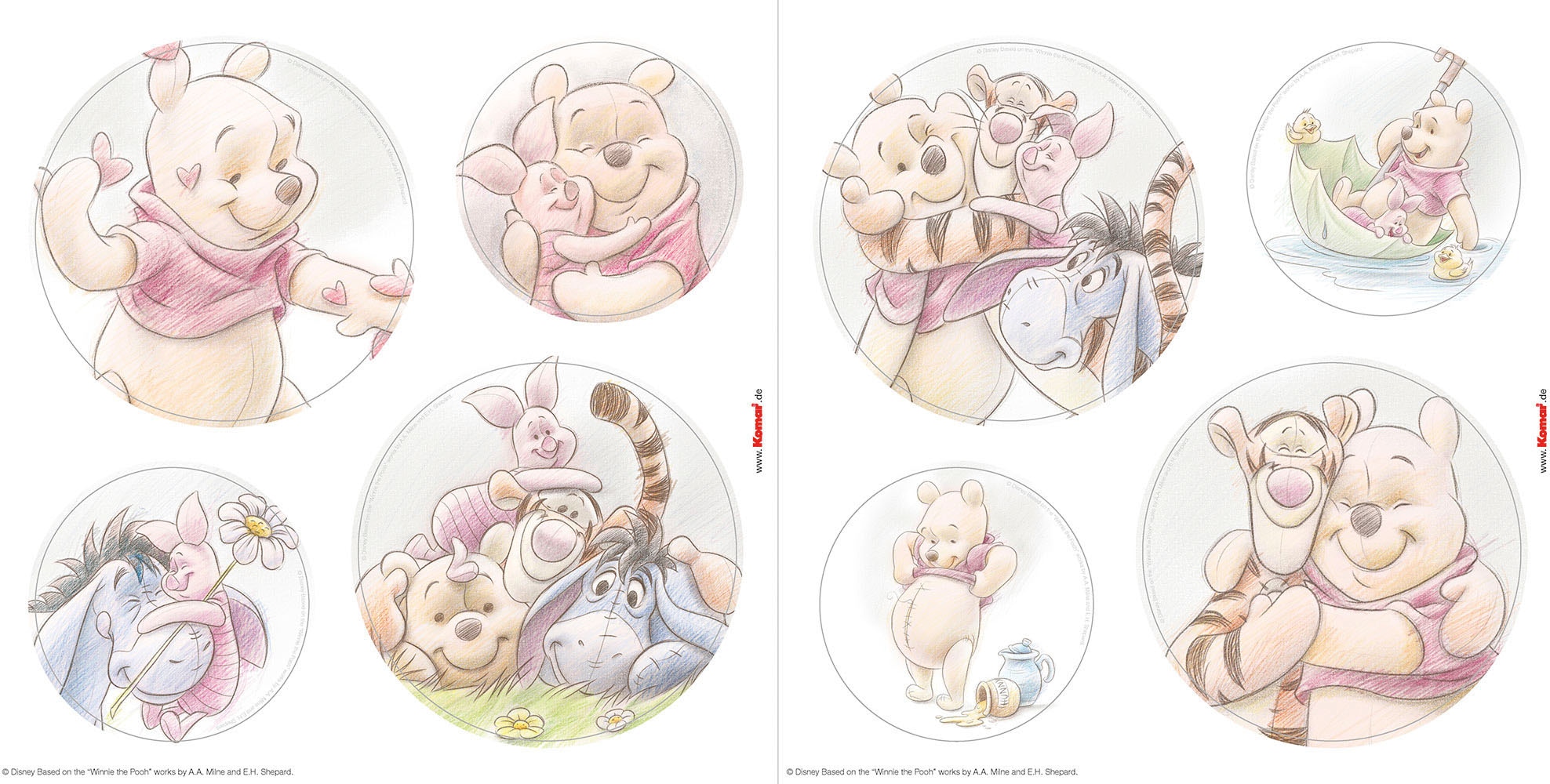 Komar Fensterbild »Winnie the Pooh Wonderful« Fenstersticker, selbsthaftend