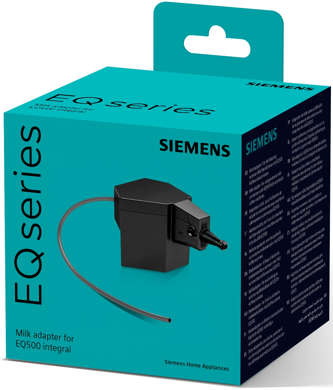 SIEMENS Milchschlauch-Adapter »TZ50001« zur Nutzung externer Milchbehältnisse, spülmaschinengeeignet, schwarz