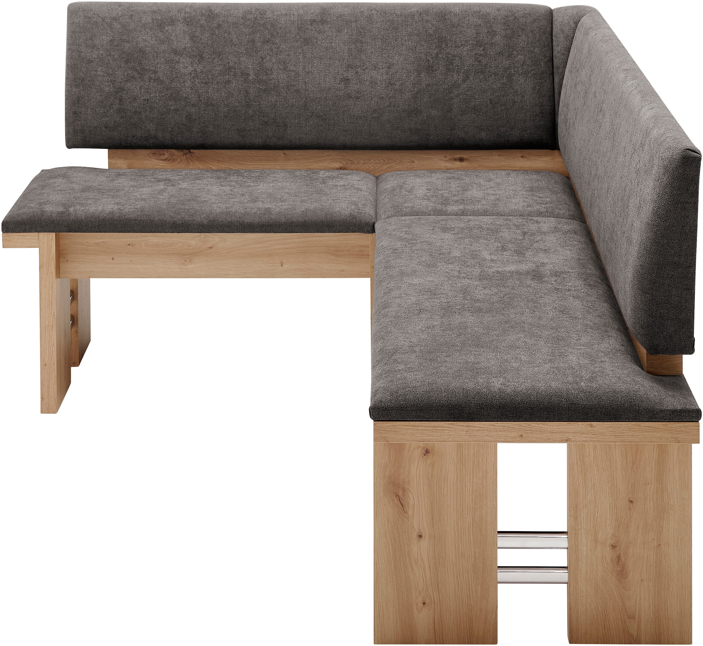 massivline&more Ensemble de bancs d'angle »Enns, Eckbank mit Tisch und Stühlen, Sitzecke, Eckbank Garnitur« 4 cuis tlg. réglable