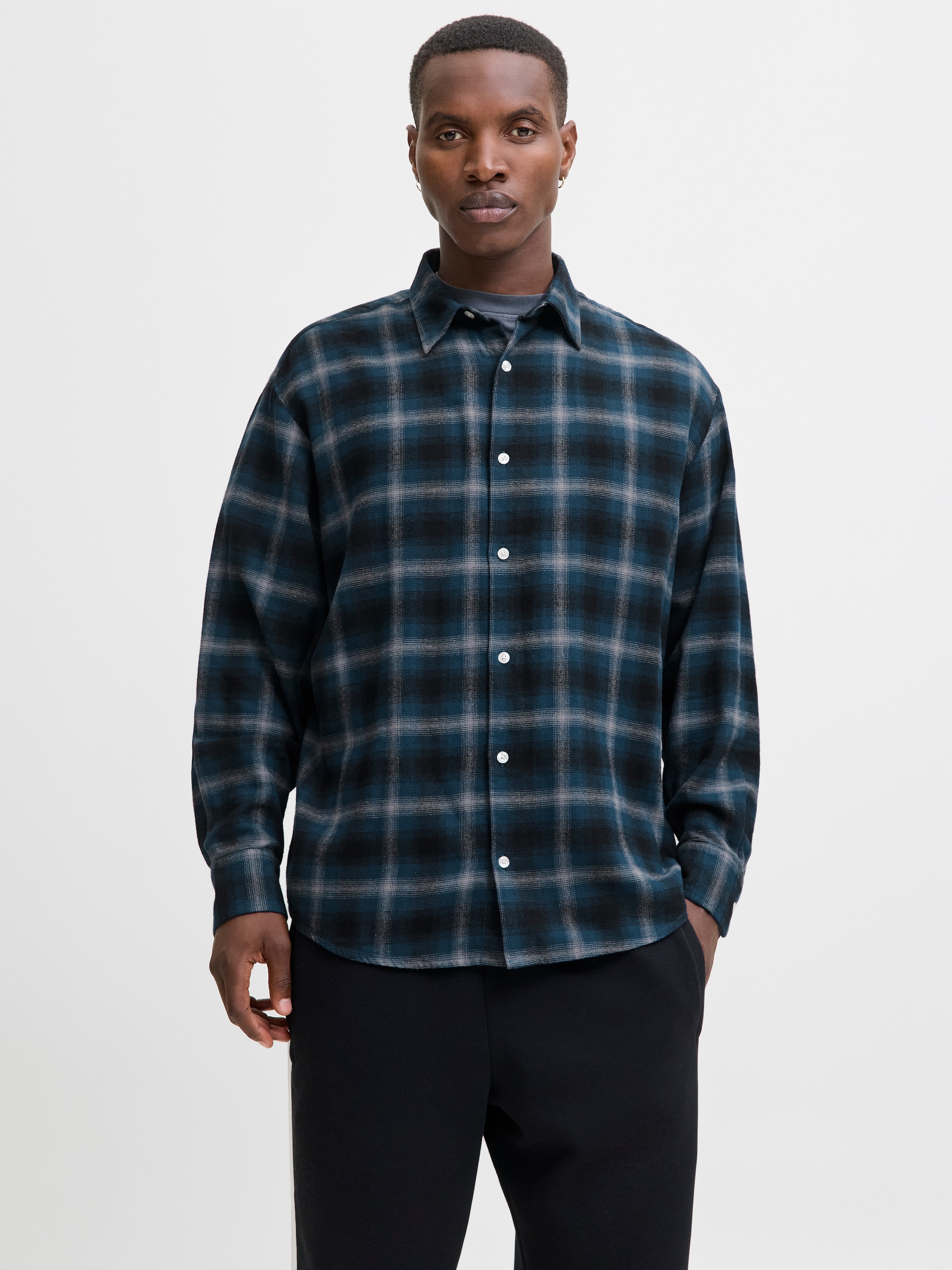 Jack & Jones Langarmhemd »JCOCOVER CHECKED FLANNEL SHIRT LS«