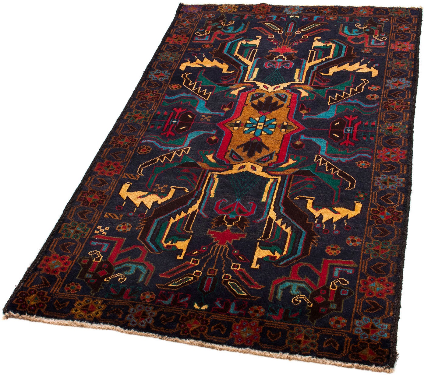 Image of morgenland Orientteppich »Belutsch - 146 x 80 cm - dunkelblau«, rechteckig, 8 mm Höhe, Wohnzimmer, Handgeknüpft, Einzelstück mit Zertifikat bei Ackermann Versand Schweiz