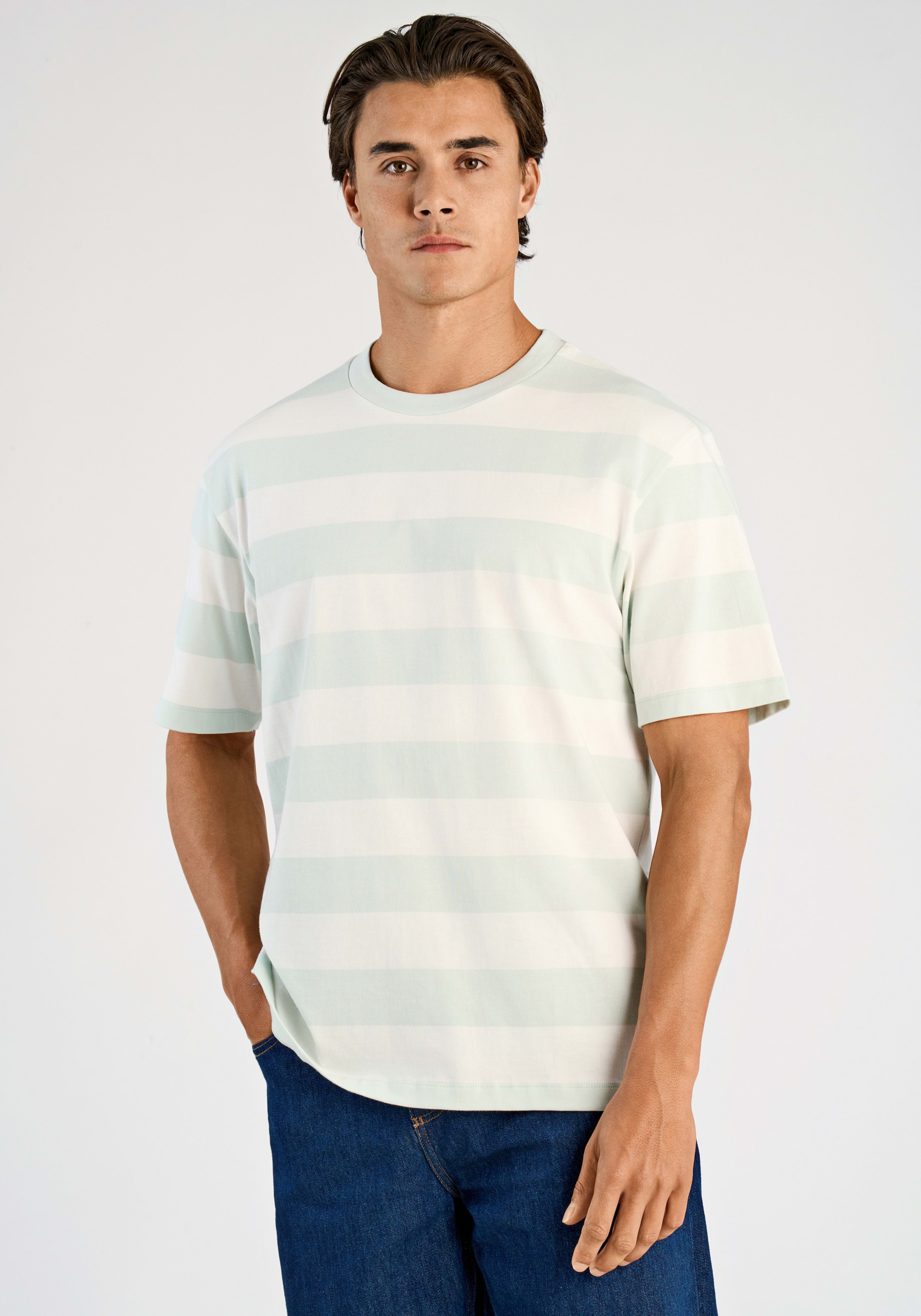 Image of LINDBERGH Kurzarmshirt im Streifen-Design