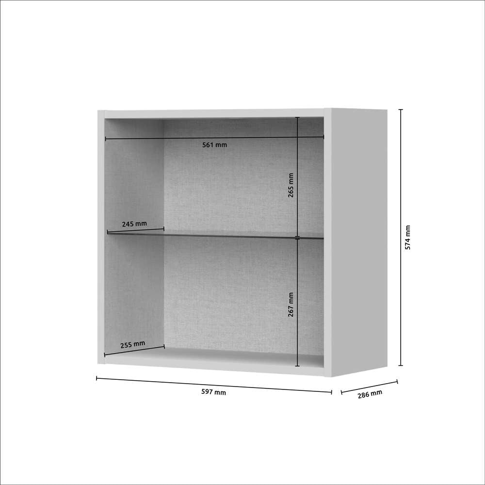 GOODproduct Hängevitrine »Opera, Wandschrank, Schwebendes Design für modernen Wohnraum« UV lackiert, Soft Close Funktion, Wandmontiert