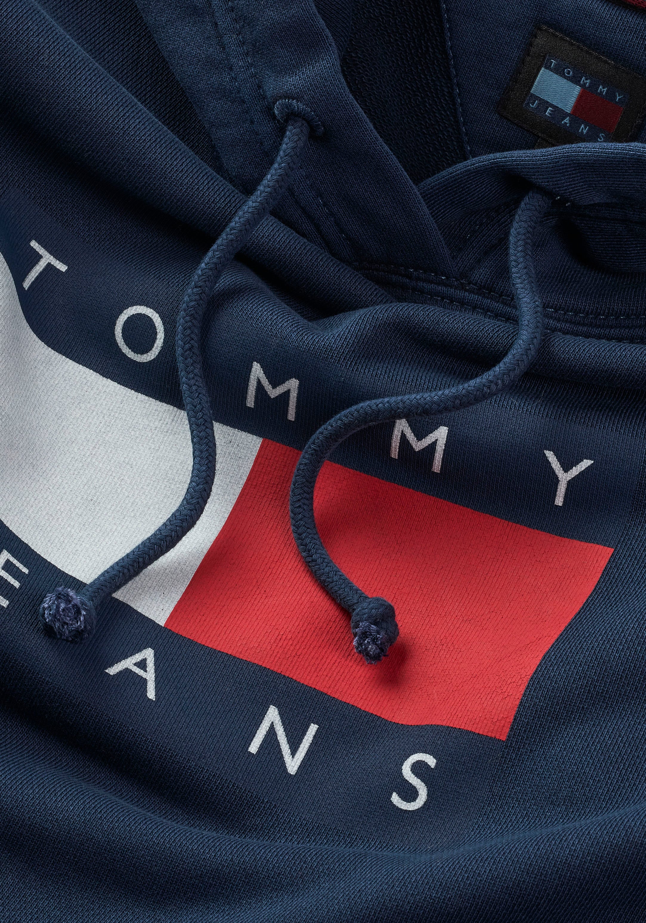 Tommy Jeans Kapuzensweatshirt »TJW REG TOMMY FLAG HOODIE EXT«, mit Kapuze, Tommy Jeans Logo-Flag