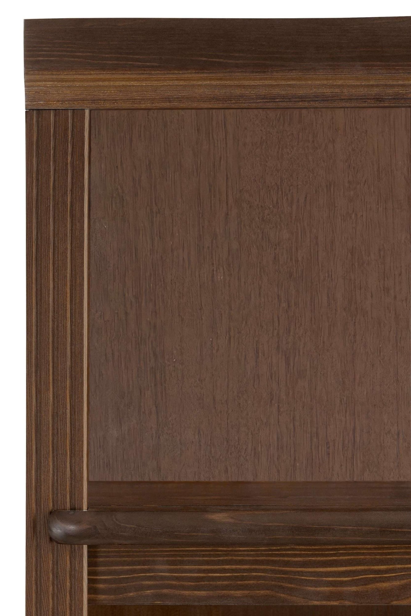GOODproduct Vitrines »Soeren Regal mit 2 Glastüren und 2 Holztüren, B/TH: 80/29/220 cm« Pin FSC® certifié, 1 compartiment ouvert, 6 compartiments derrière les portes