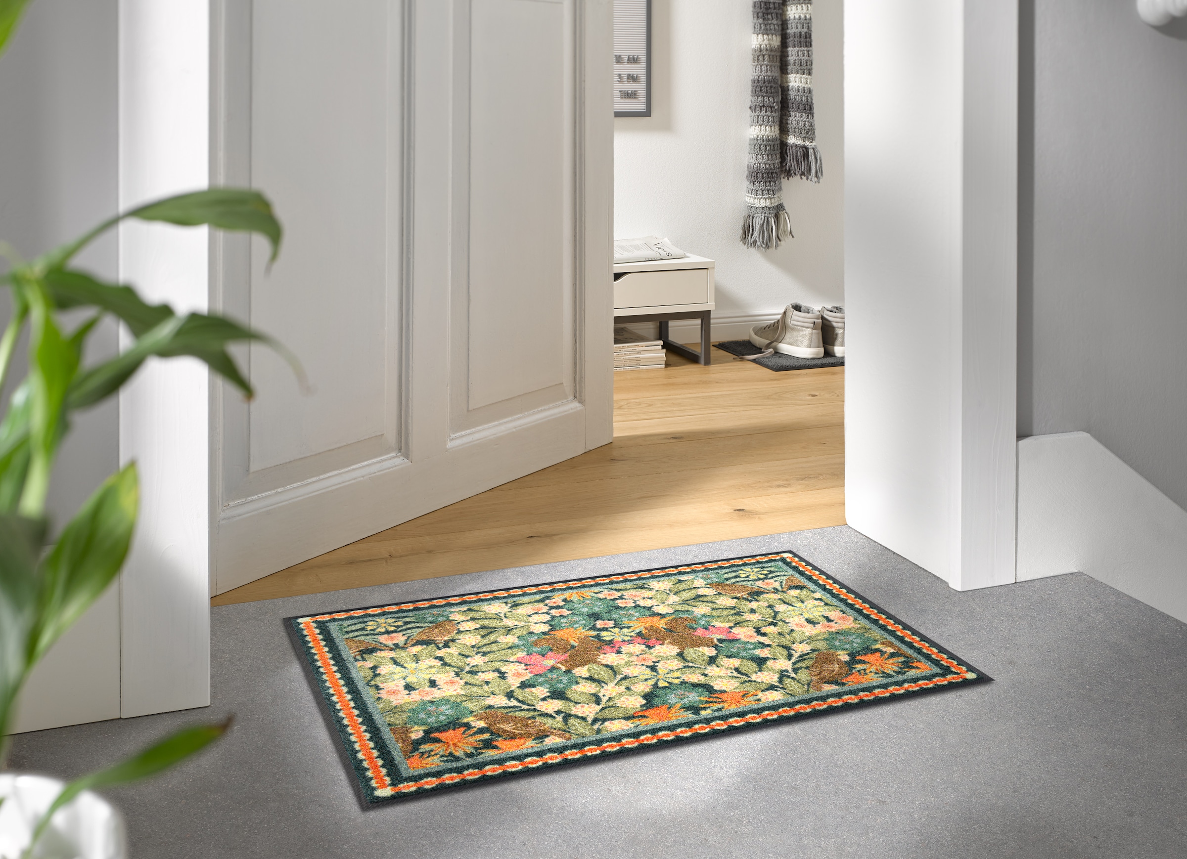 wash+dry by Kleen-Tex Fussmatte »Garden Luxe Blue« rechteckig 7 mm Höhe auch als Läufer erhätlich, waschbar und trocknergeeignet