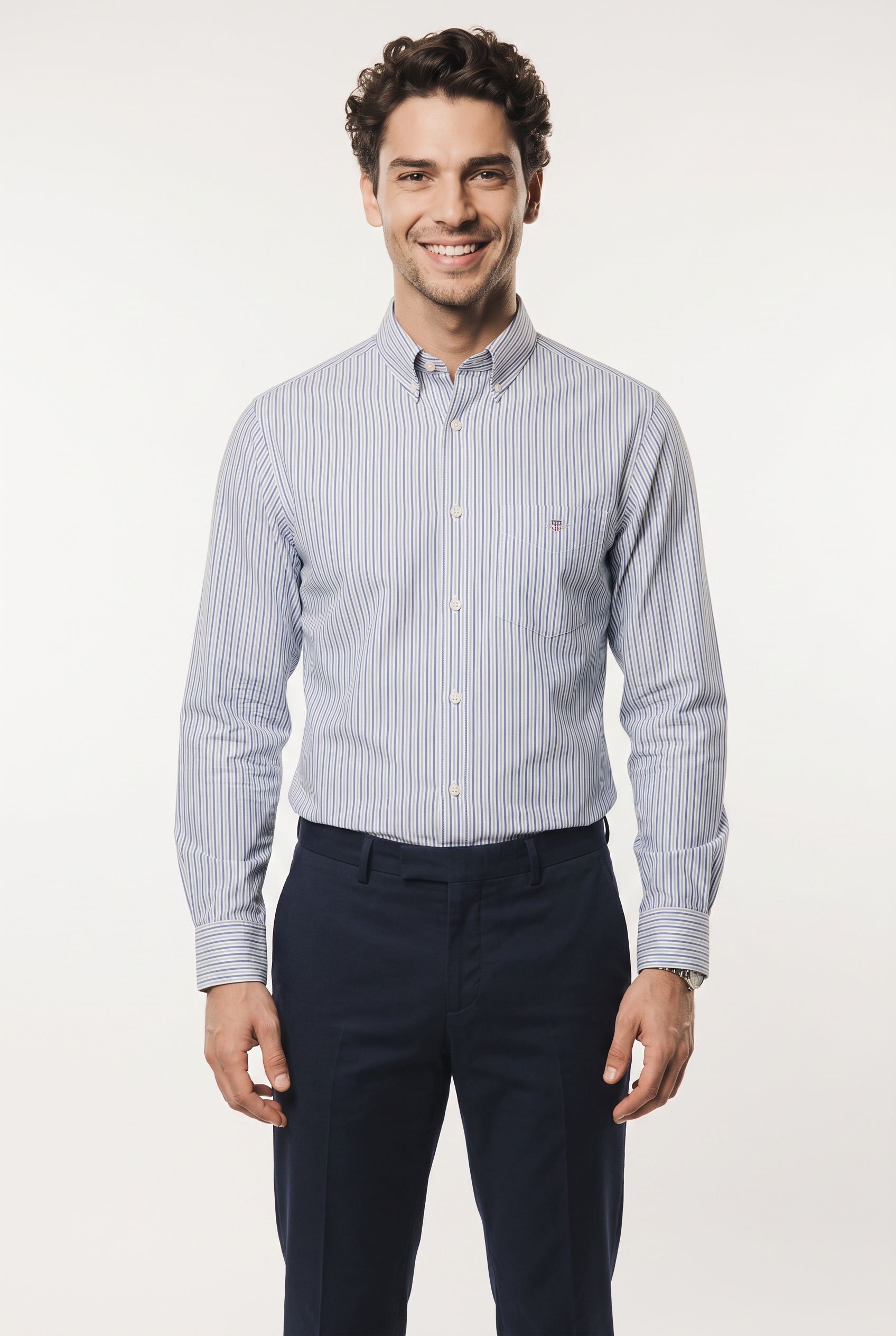 Gant Langarmhemd »REGULAR POPLIN STRIPE SHIRT« Regular fit mit Streifenmuster