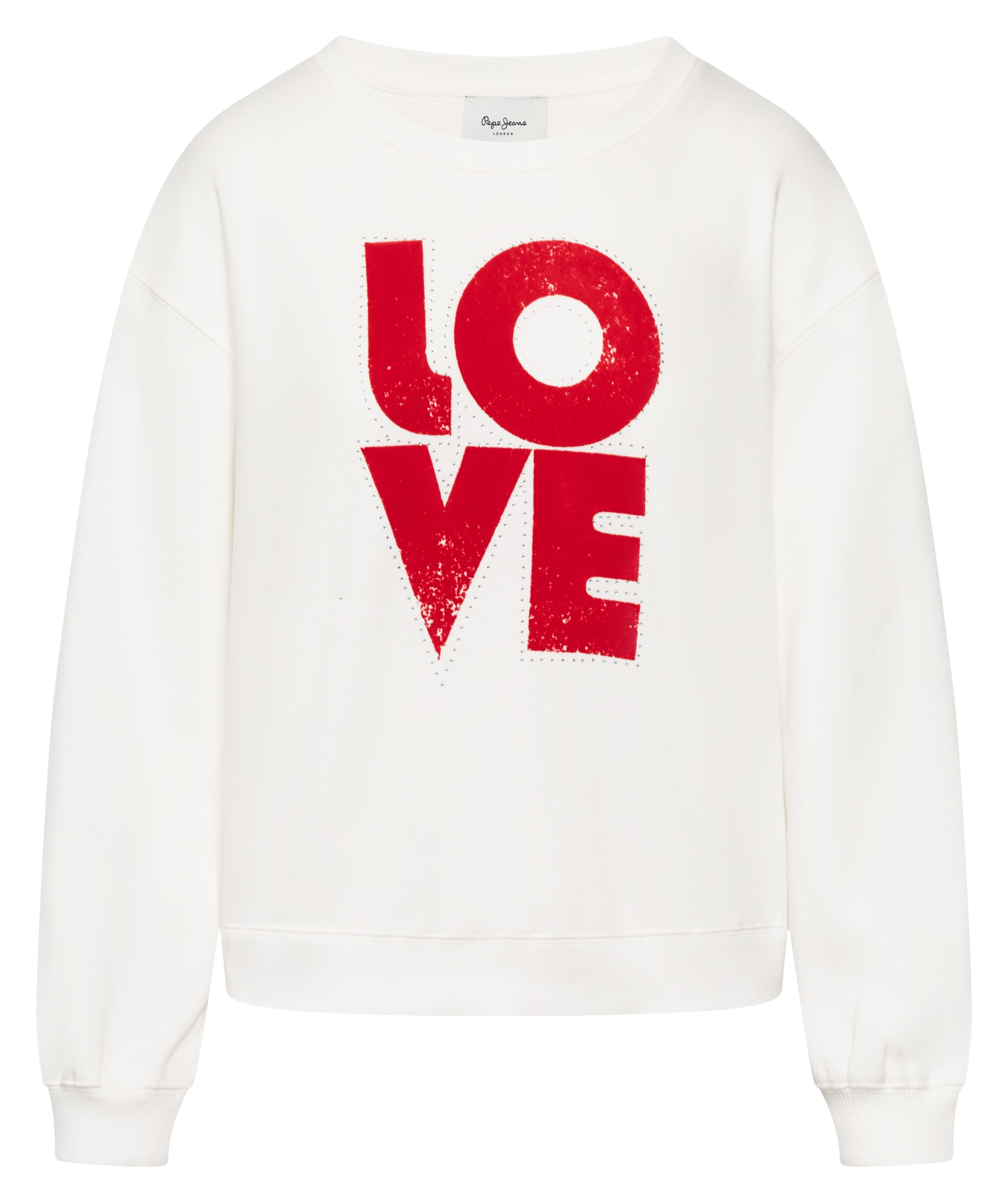Pepe Jeans Sweat-shirt »BRISA«, mit Schmucksteinbesatz & Schriftzug
