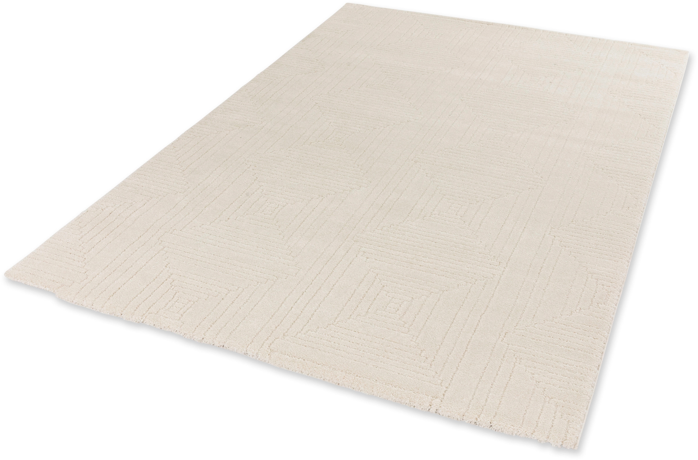 Image of SCHÖNER WOHNEN-Kollektion Teppich "Pure 6317-243" rechteckig 22 mm Höhe Kurzflor, Hoch Tief Struktur, Wohnzimmer, Schöner Wohnen Kollektion