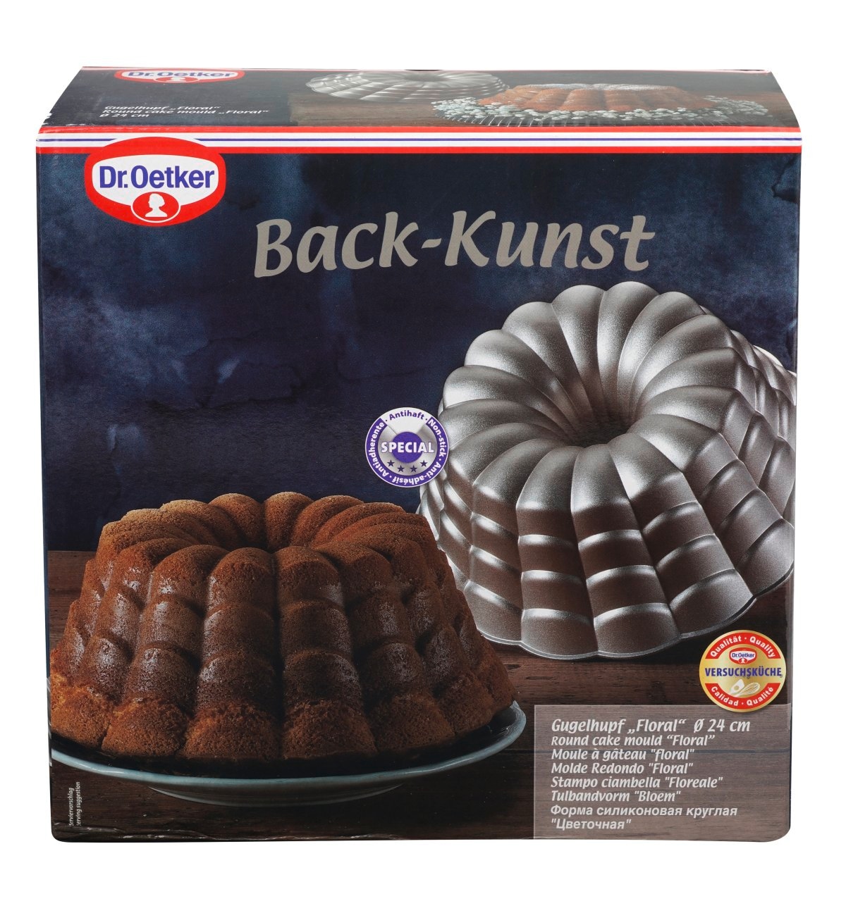 Dr. Oetker Küchenhelfer Gugelhupfform »Floral« Gugelhupfform, Backform Floral, +230°, Antihaftbeschichtung