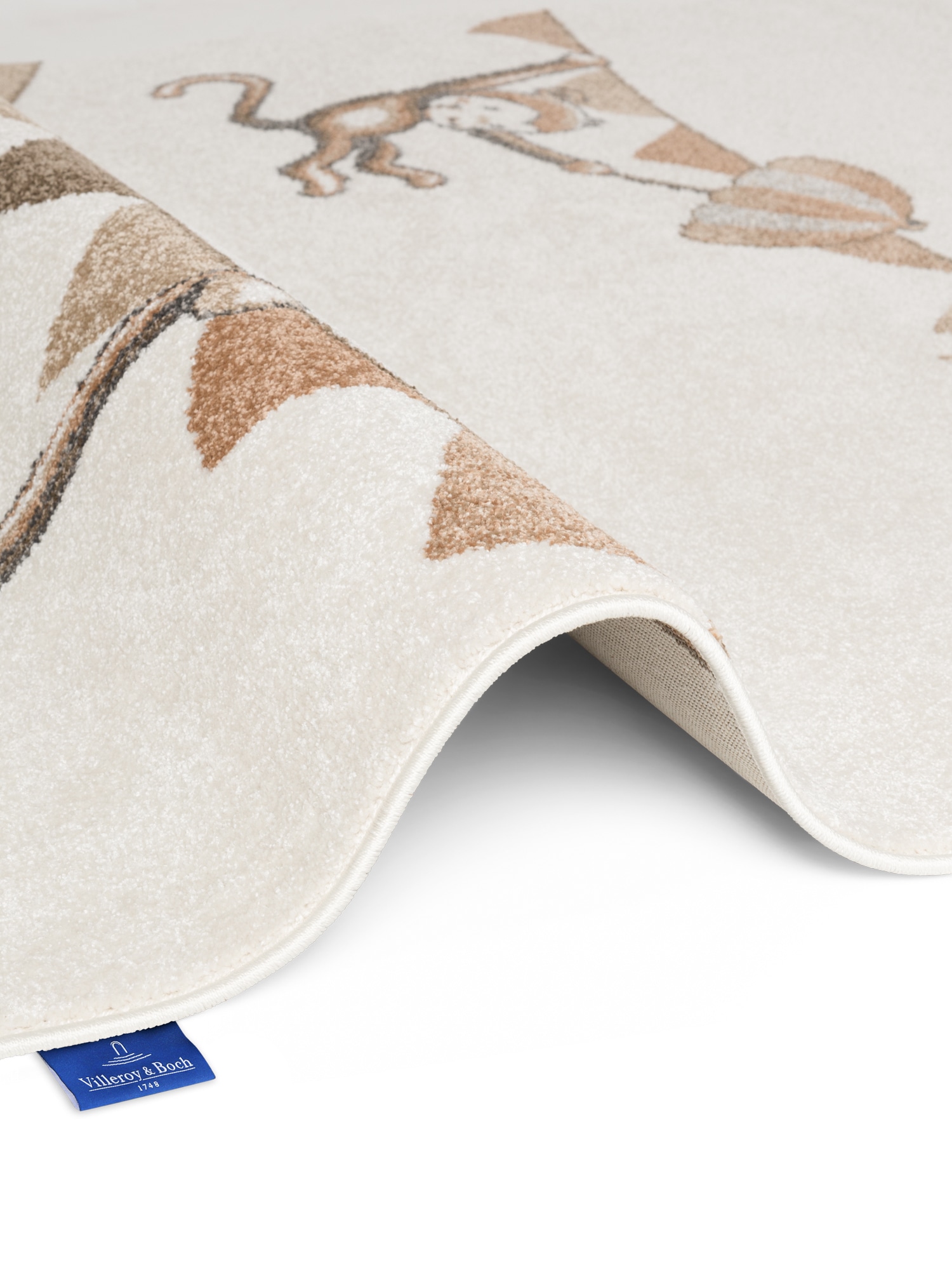 Villeroy & Boch Kinderteppich »Roar like a Lion Rainbow Party Teppich« rechteckig 9 mm Höhe Spielteppich weich, Kinderzimmer, Boho Kids Spielunterlage, Tieremotiv