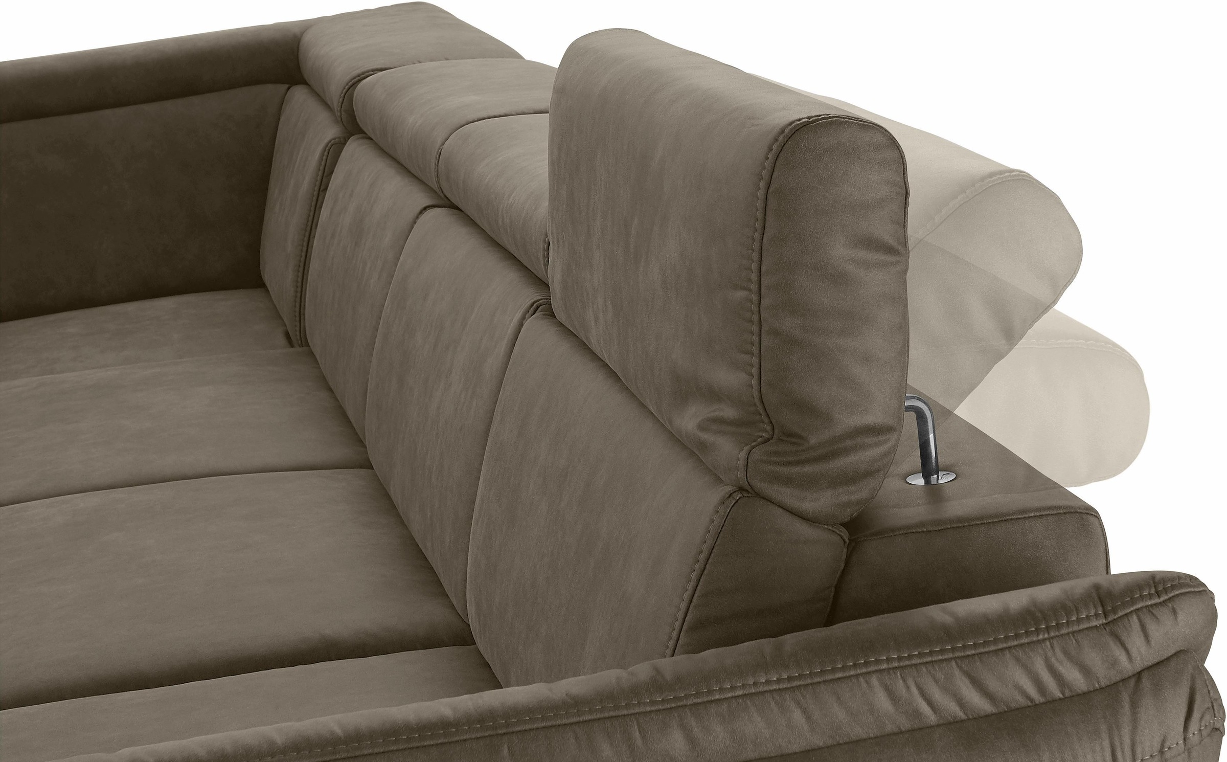 sit&more Wohnlandschaft »Avignon U-Form«, wahlweise mit Bettfunktion und Stauraum, inklusive Kopfteilverstellung