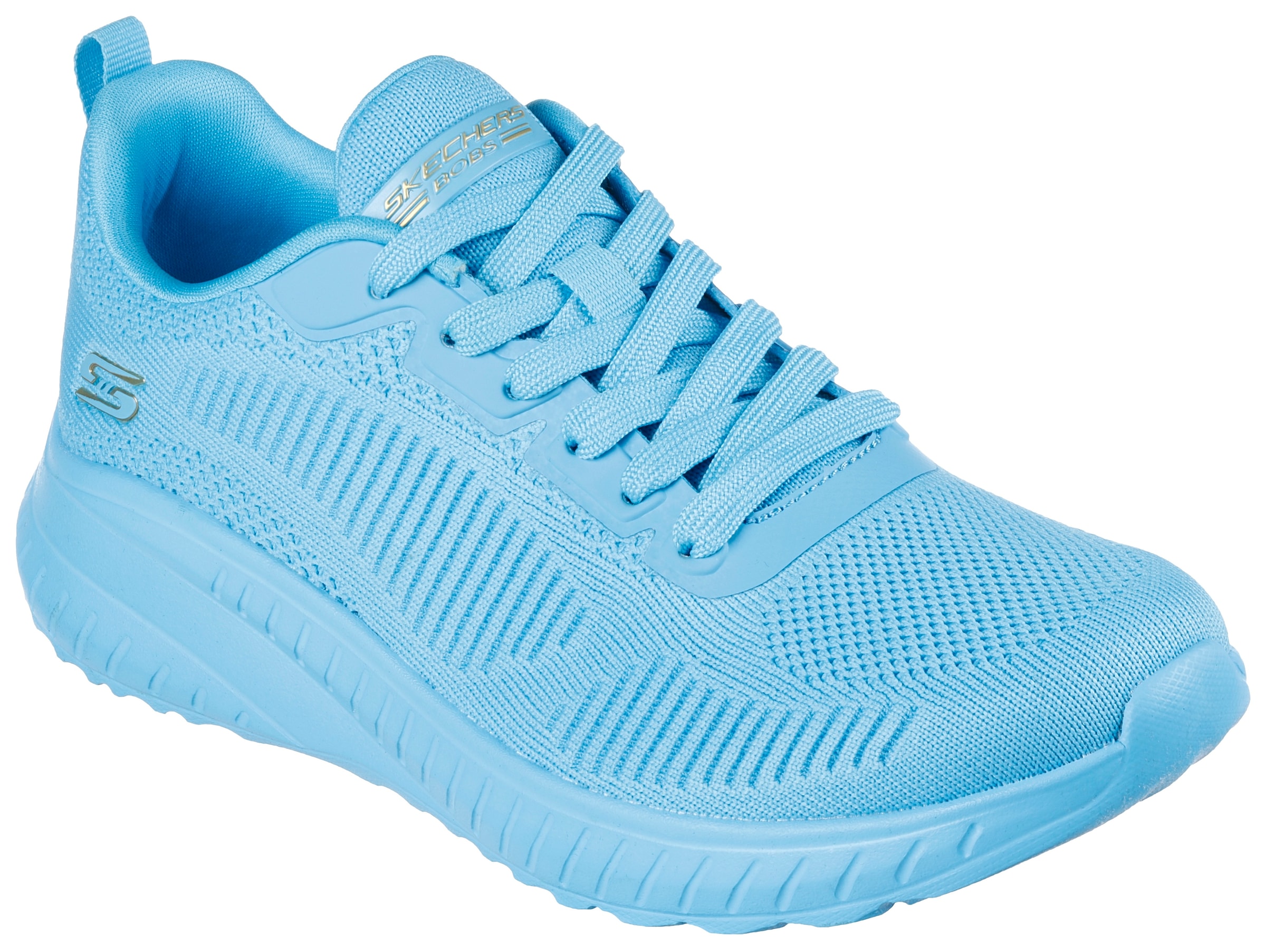 Skechers Sneaker »BOBS SQUAD CHAOS-COOL RYTHMS«, Knitwear-Sneaker, Schnürschuh, Trainingsschuh in veganer Verarbeitung