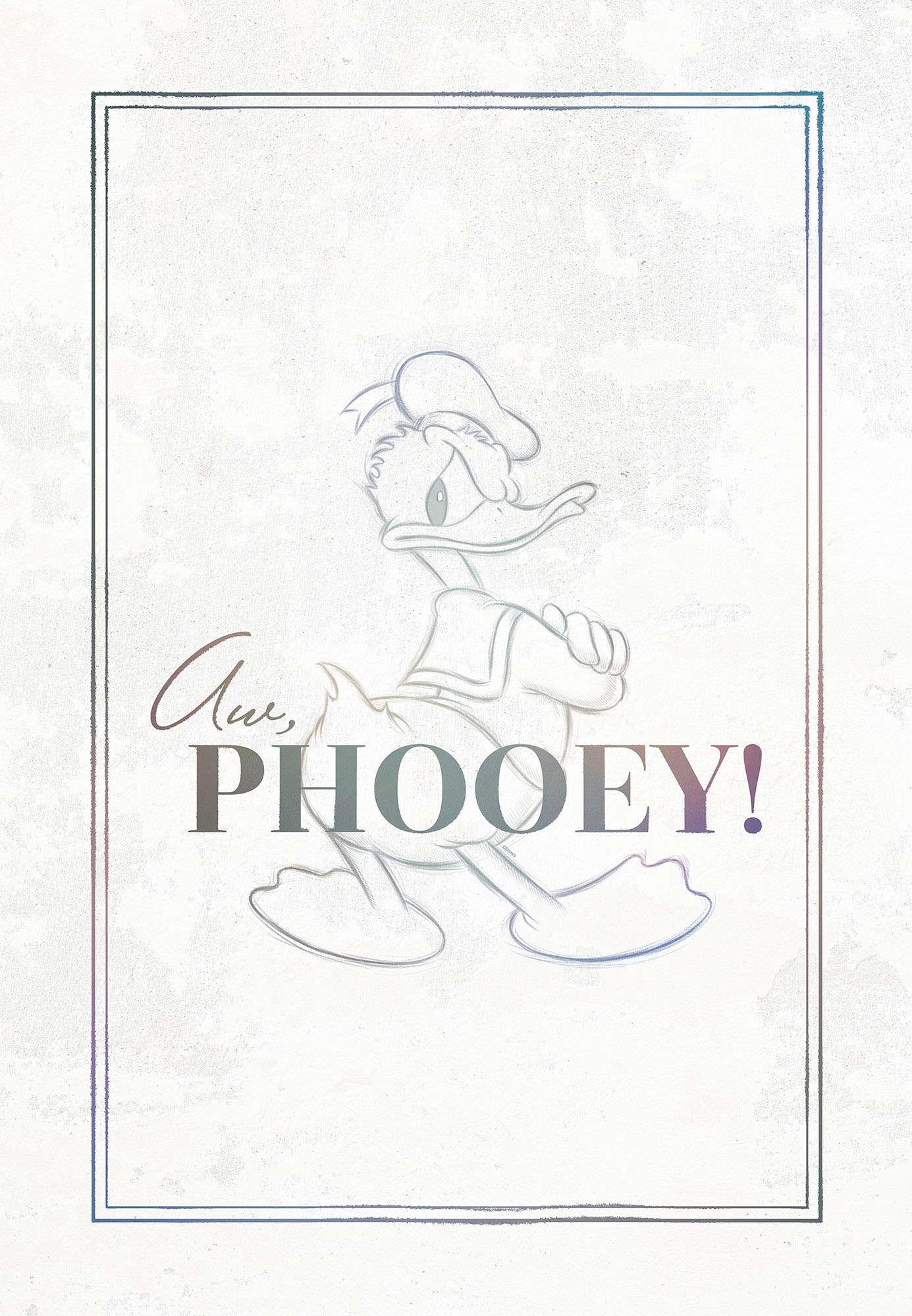 Komar Leinwandbild »Donald Duck Phooey! - Grösse 40 x 60 cm«, Disney, (1 St., 40 x 60 cm (Breite x Höhe), Keilrahmenbild mit Echtholzrahmen, Kinderzimmer
