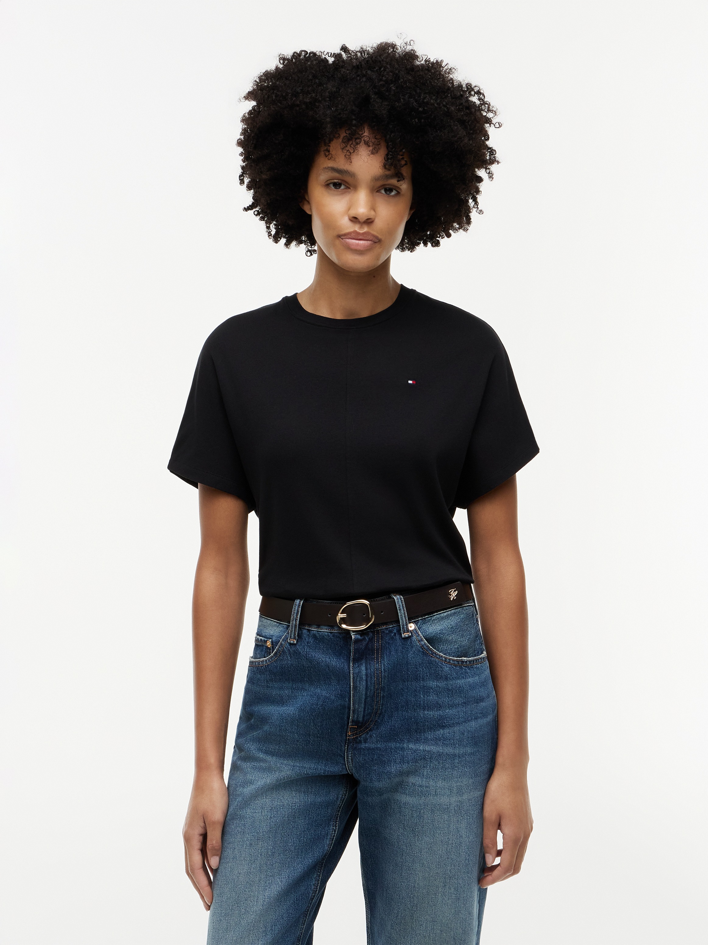 Image of Tommy Hilfiger 3/4-Arm-Shirt "CODY REG BATWING C-NK SS TEE" Baumwolle, 3/4 Ärmel